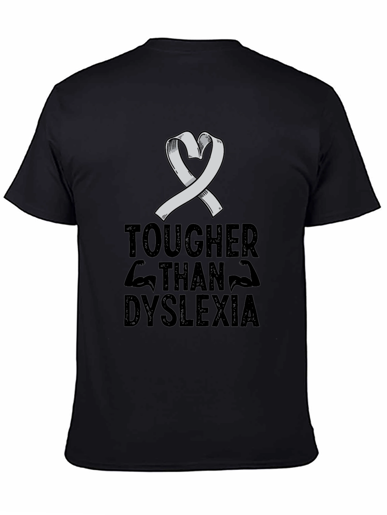 Tougher Than Dyslexia Awareness Ribbon T-Shirt