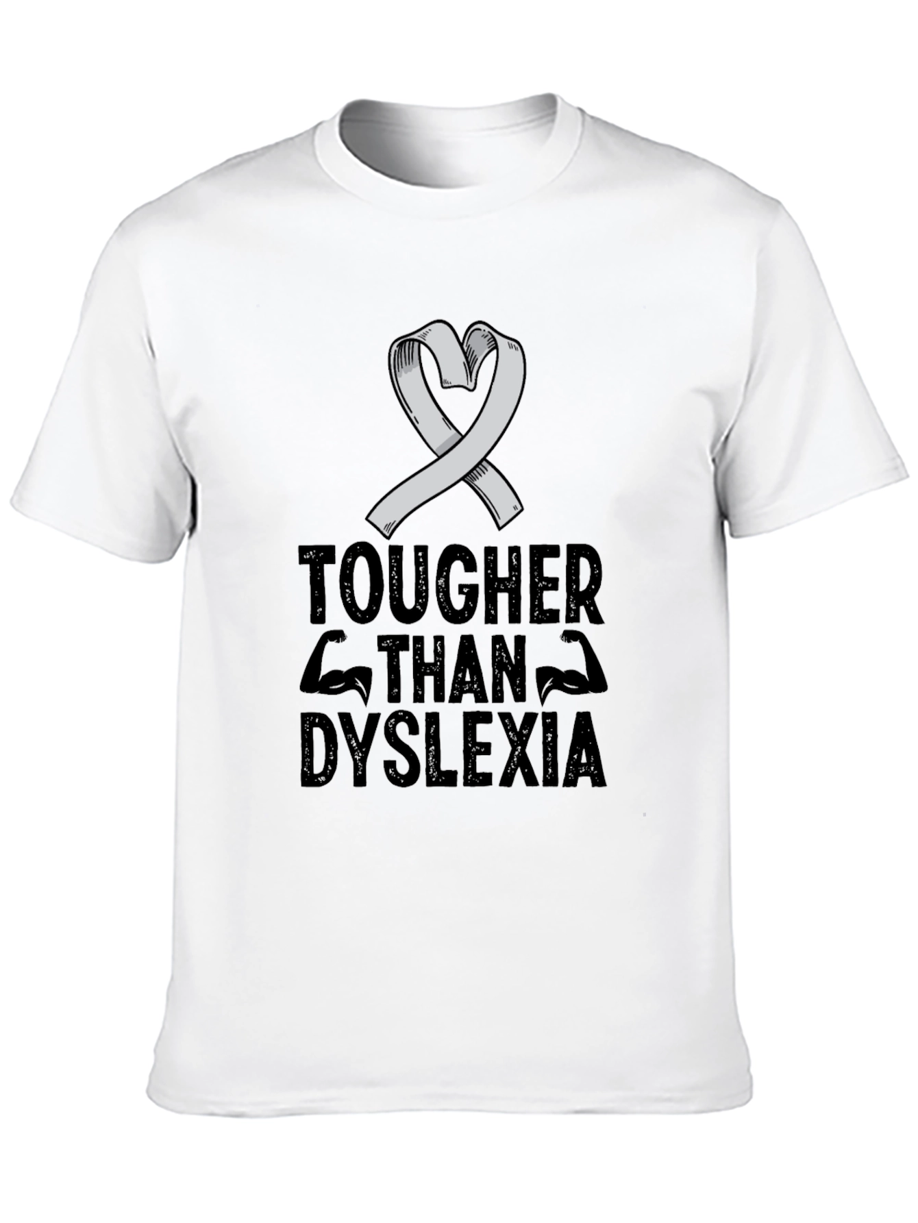 Tougher Than Dyslexia Awareness Ribbon T-Shirt