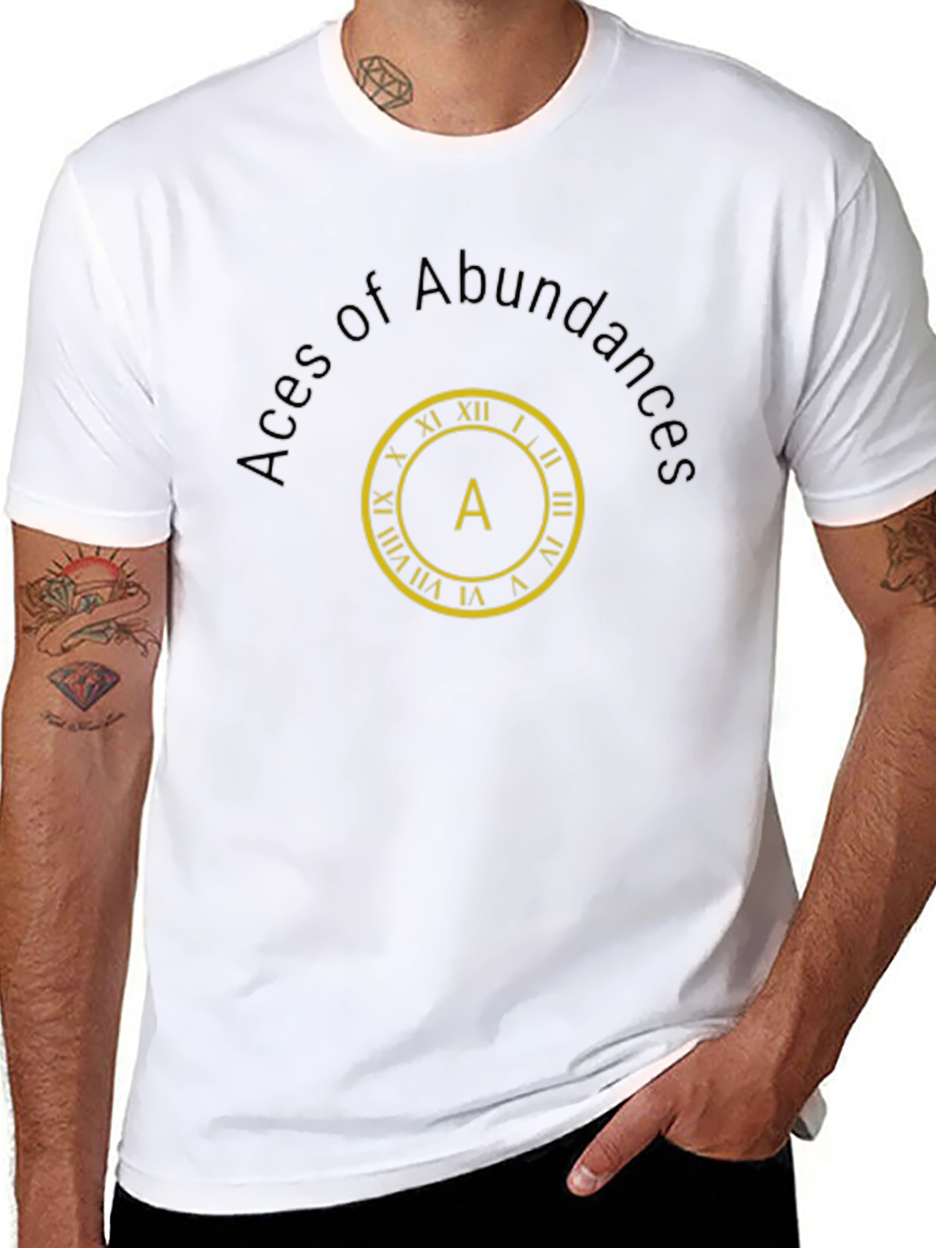 Aces of Abundance Black T-Shirt