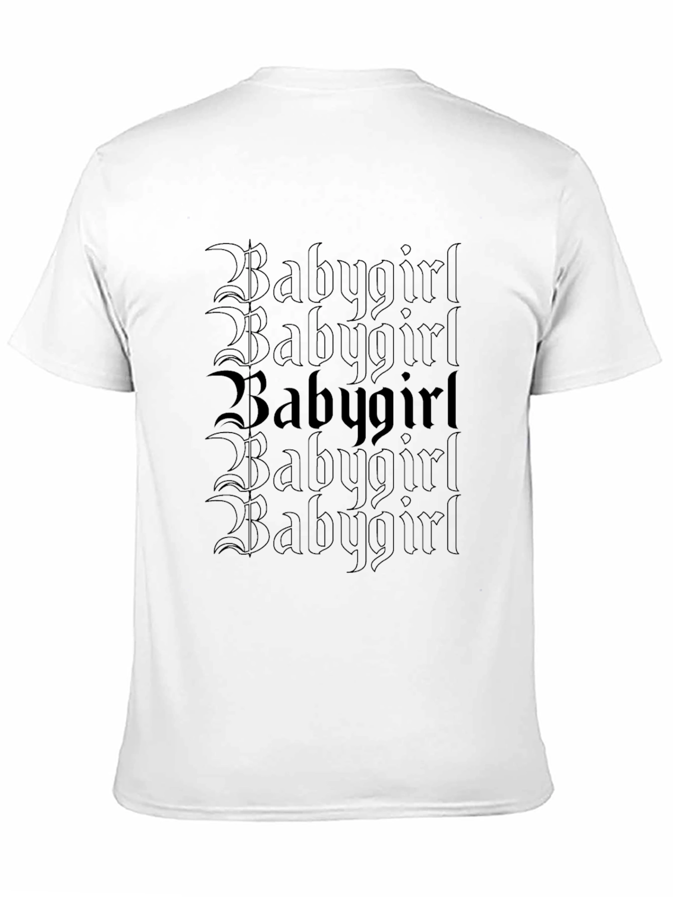 Babygirl Gothic Tee - Dark Aesthetic Print Shirt
