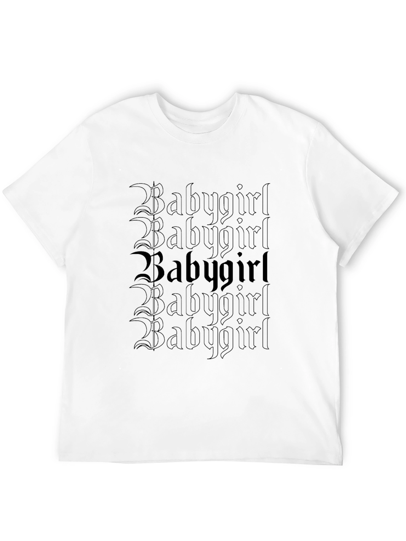 Babygirl Gothic Tee - Dark Aesthetic Print Shirt