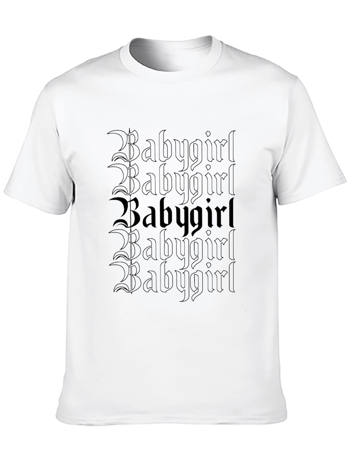 Babygirl Gothic Tee - Dark Aesthetic Print Shirt