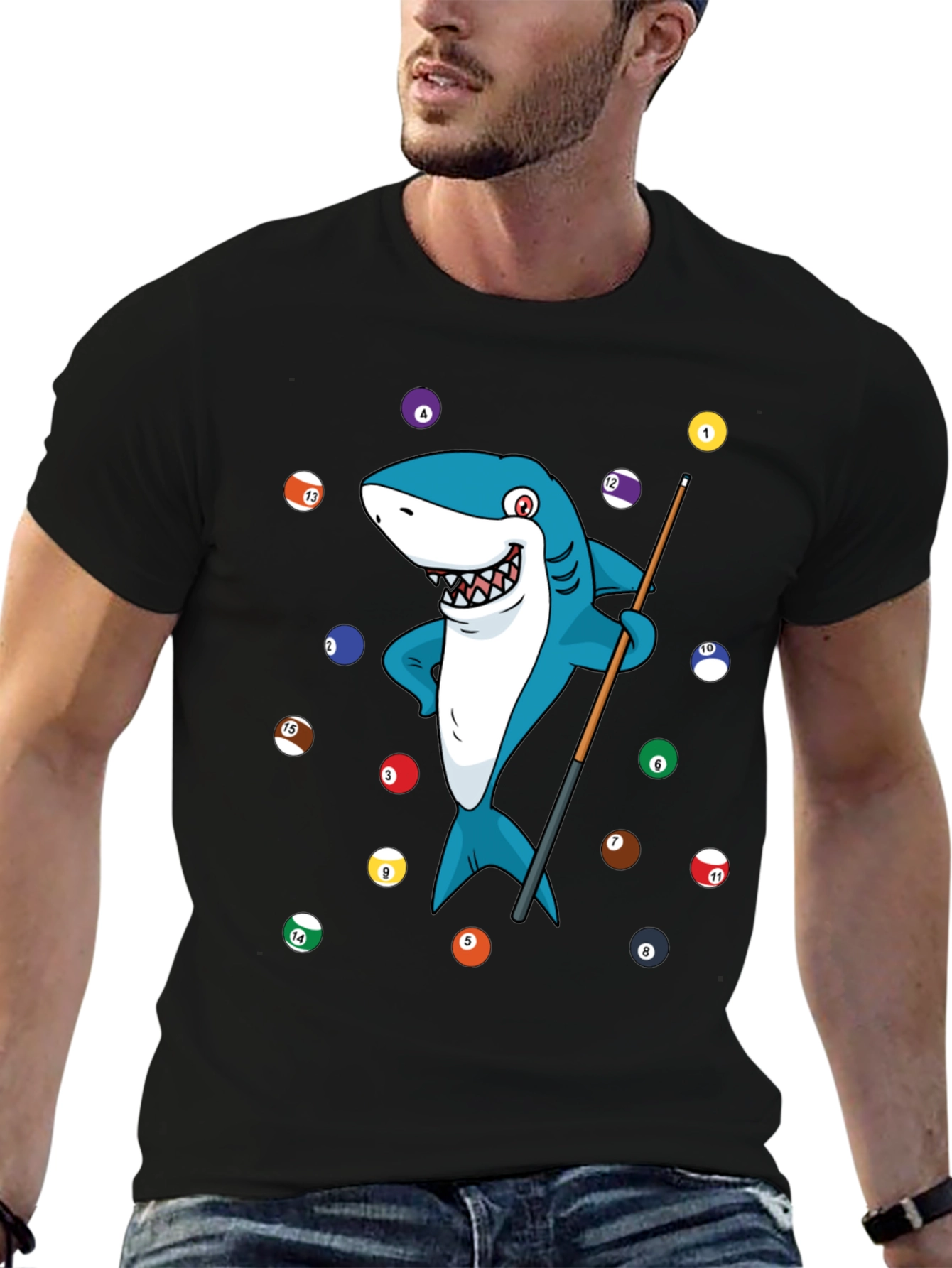 Shark Pool Player Graphic Tee