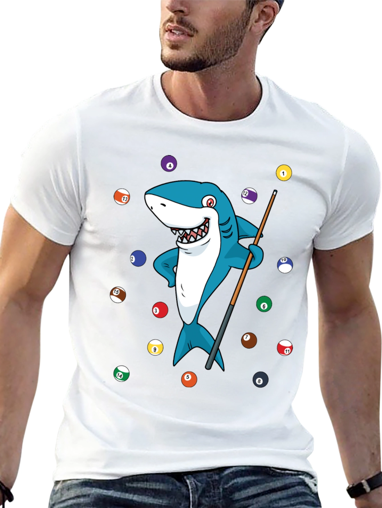 Shark Pool Player Graphic Tee