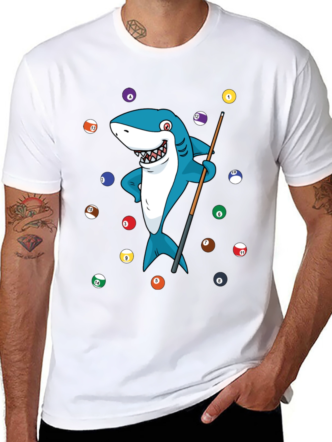 Shark Pool Player Graphic Tee