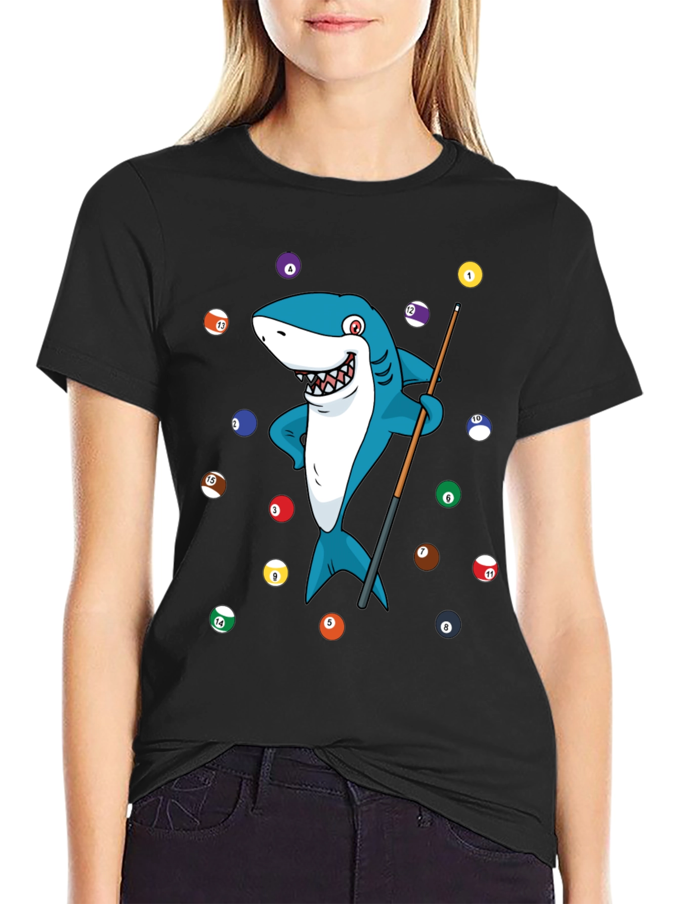 Shark Pool Player Graphic Tee