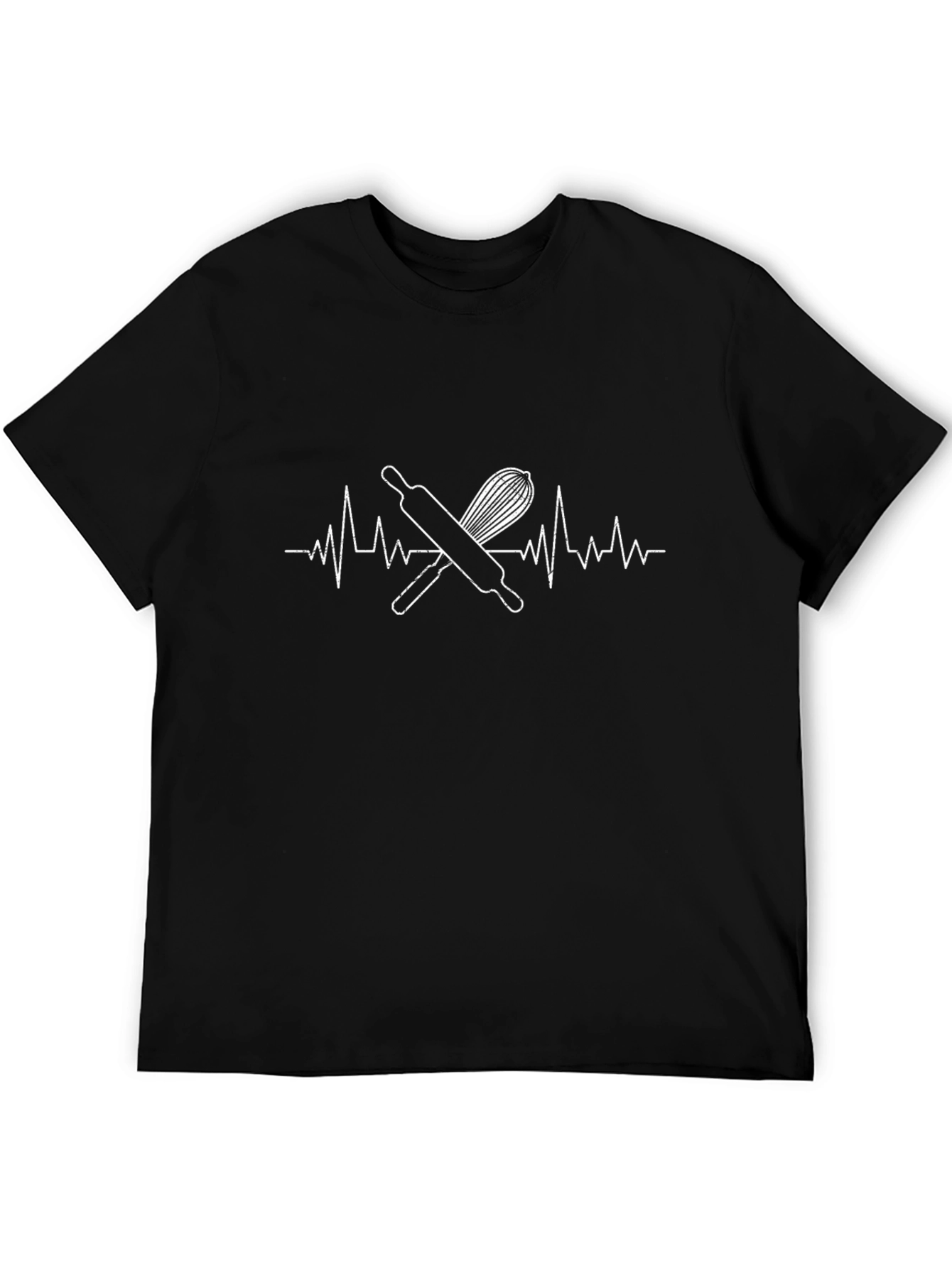 Baking Lifebeat T-Shirt - Rolling Pin & Whisk Design