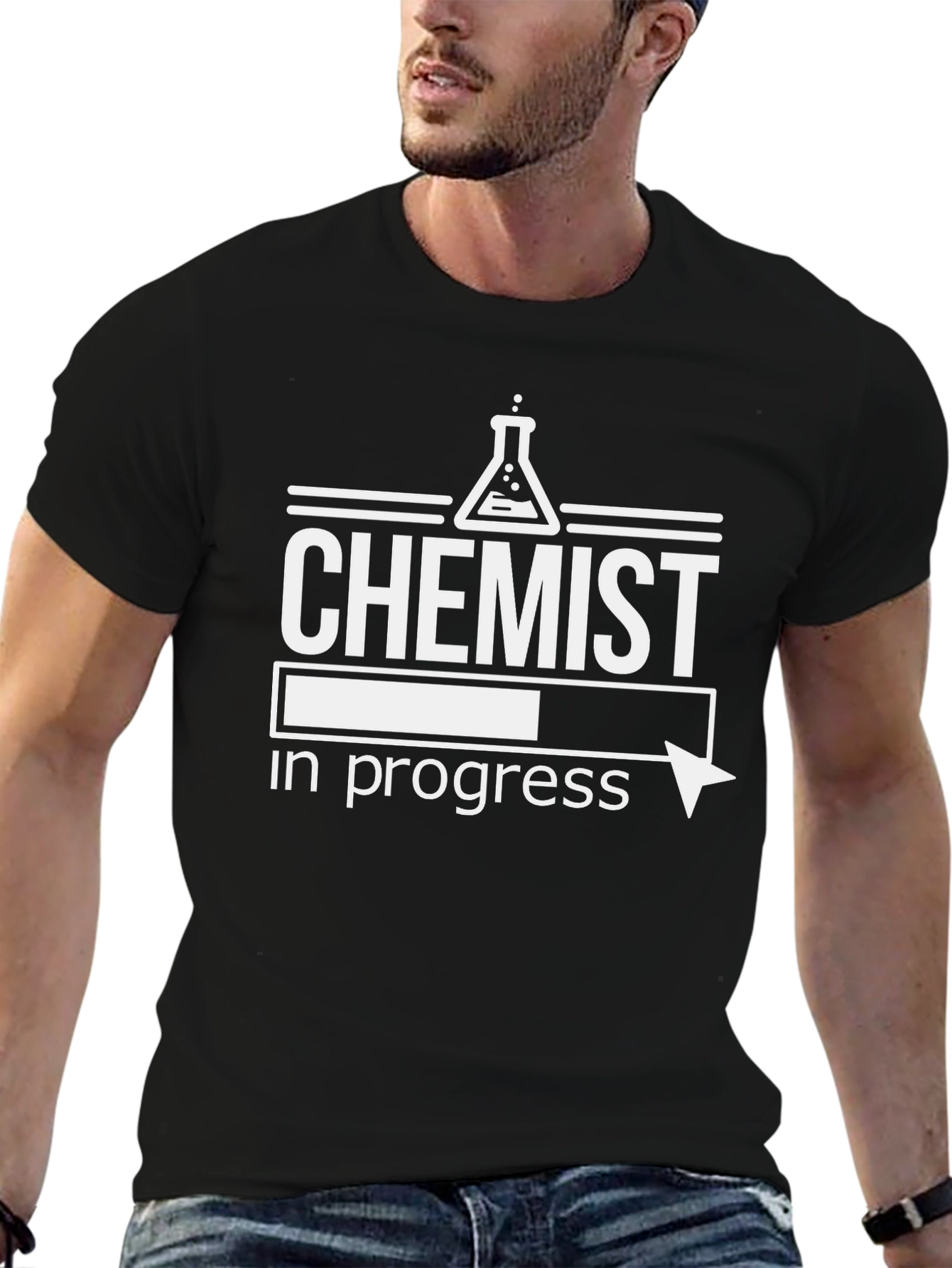 Chemist In Progress Black T-Shirt