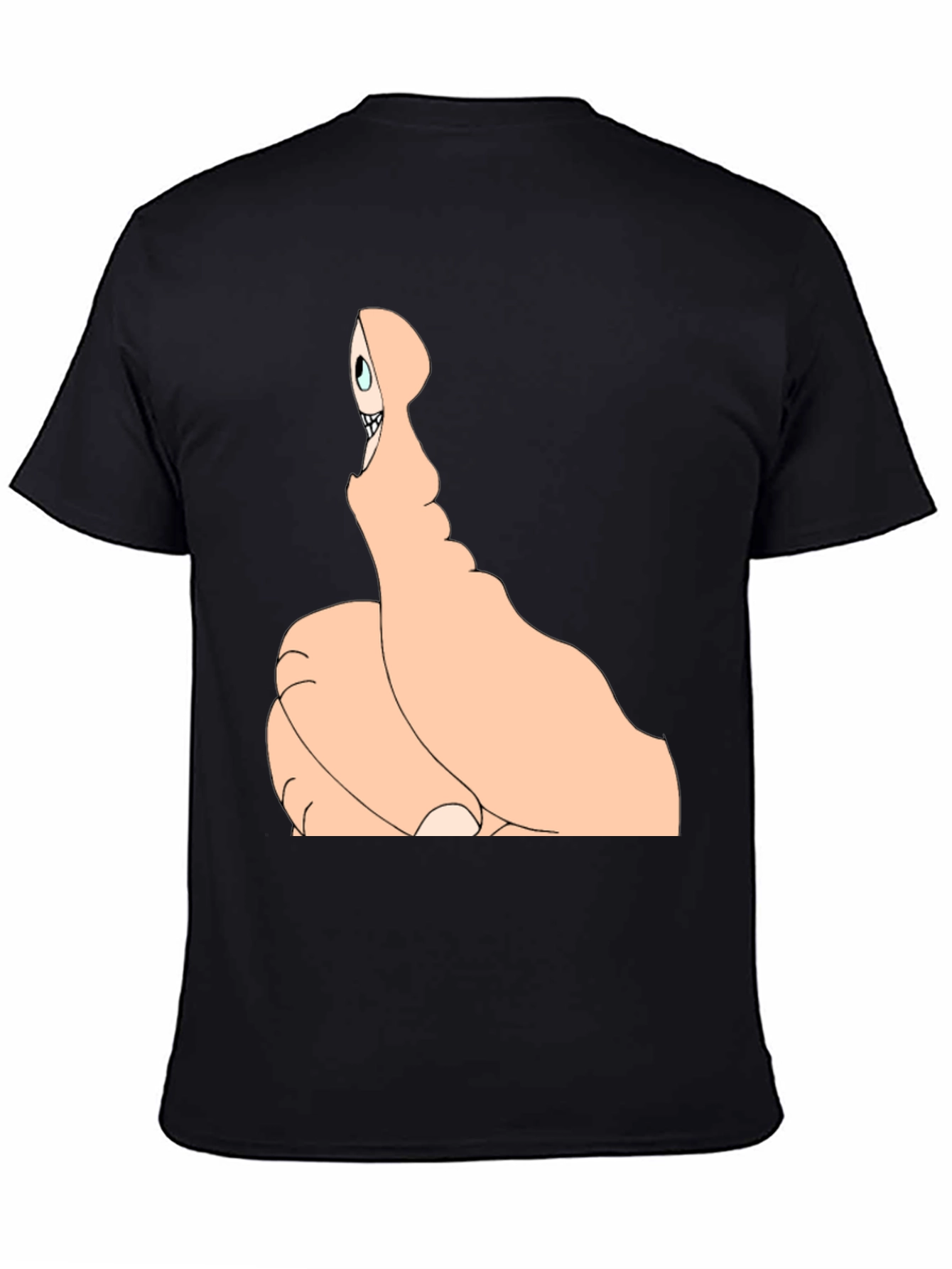 Thumbs Up Skeleton Black T-Shirt