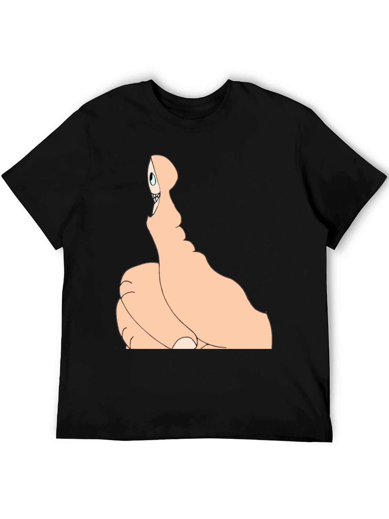 Thumbs Up Skeleton Black T-Shirt