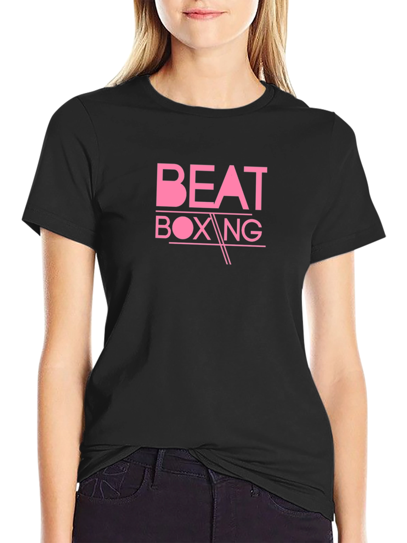 Beat Boxing Graphic Tee - Stylish Black T-Shirt