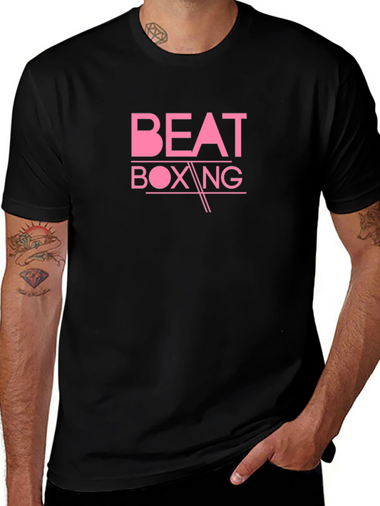 Beat Boxing Graphic Tee - Stylish Black T-Shirt