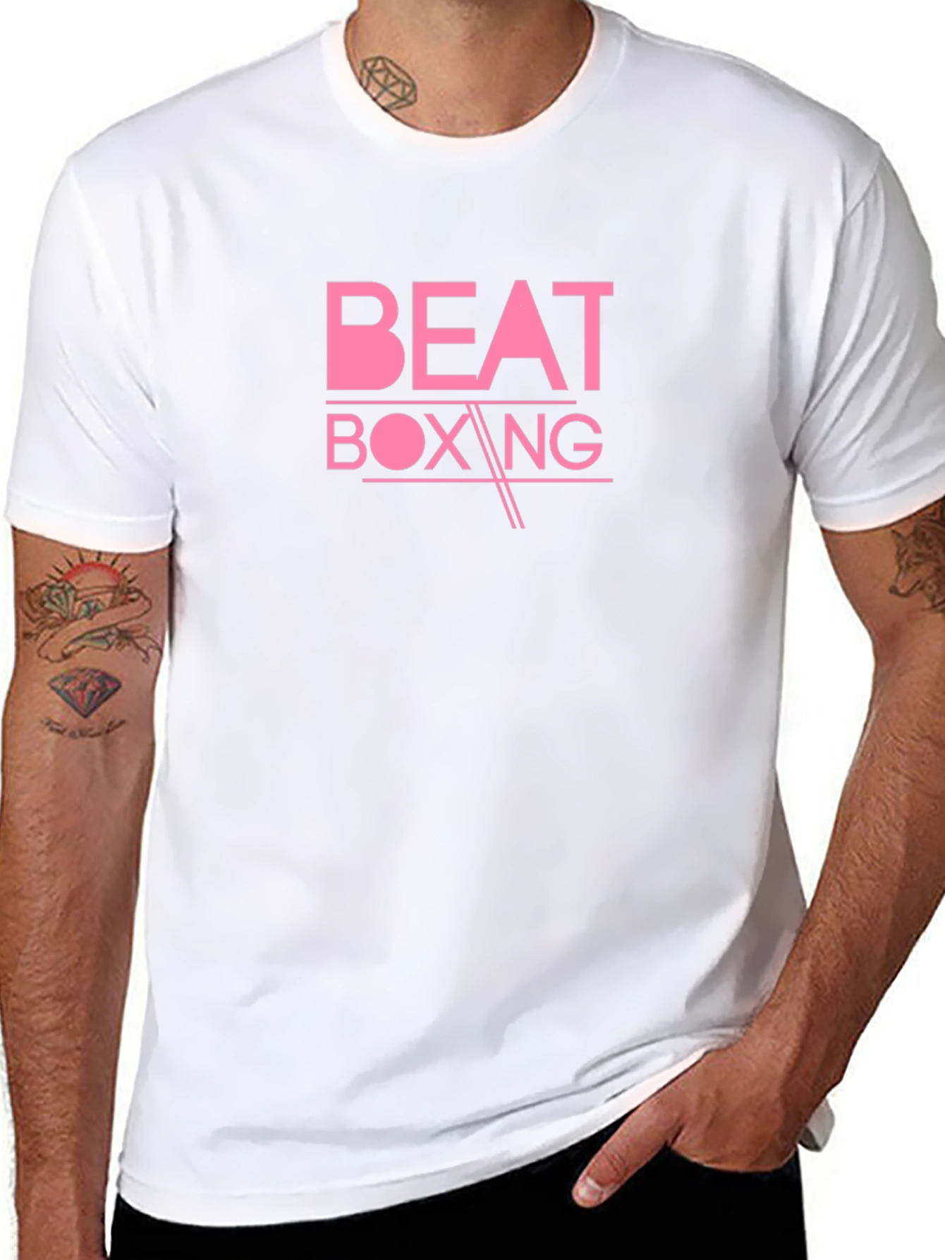 Beat Boxing Graphic Tee - Stylish Black T-Shirt