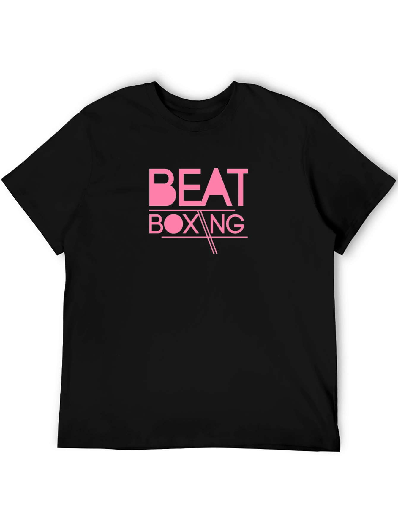 Beat Boxing Graphic Tee - Stylish Black T-Shirt