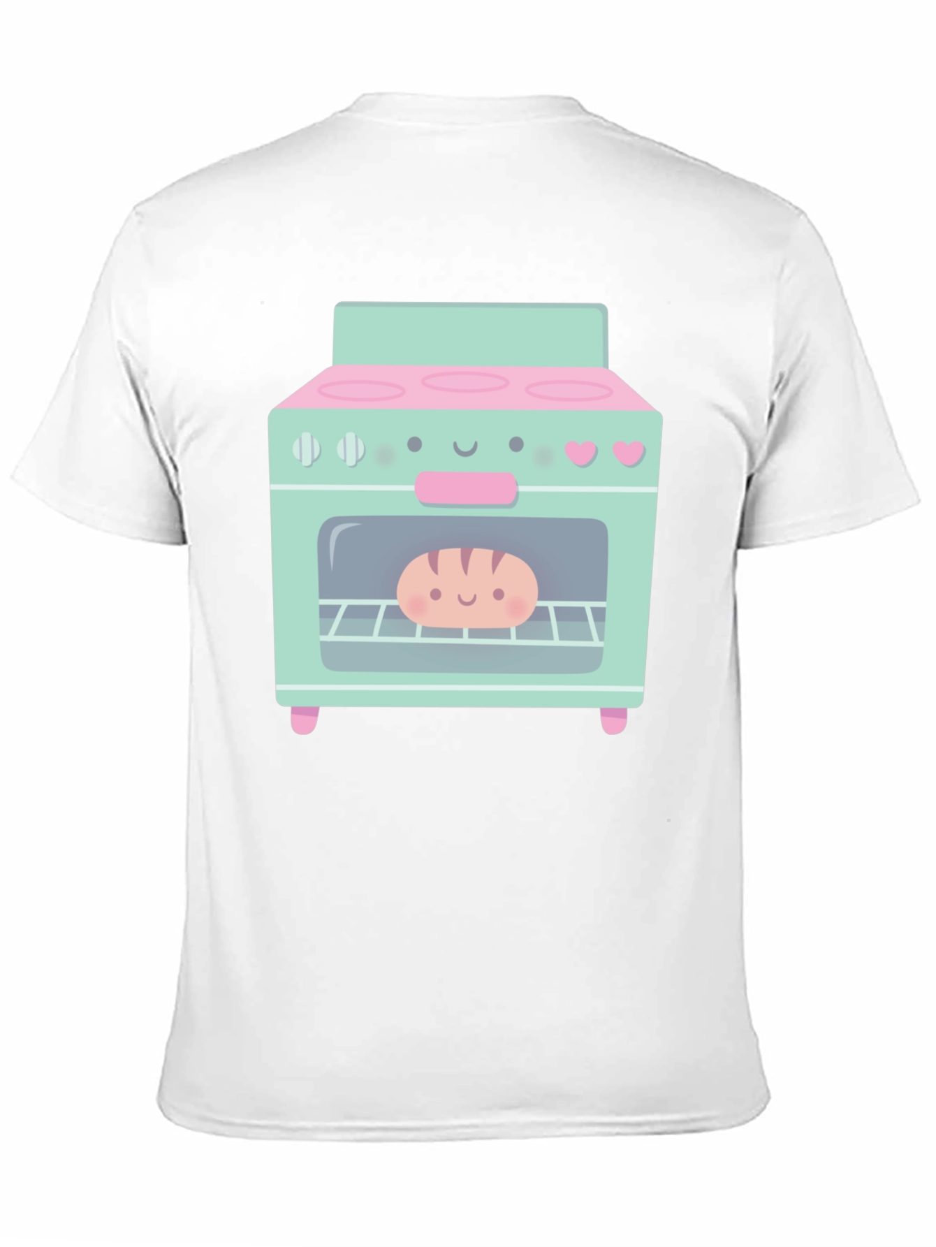 Cute Cartoon Oven Graphic T-Shirt