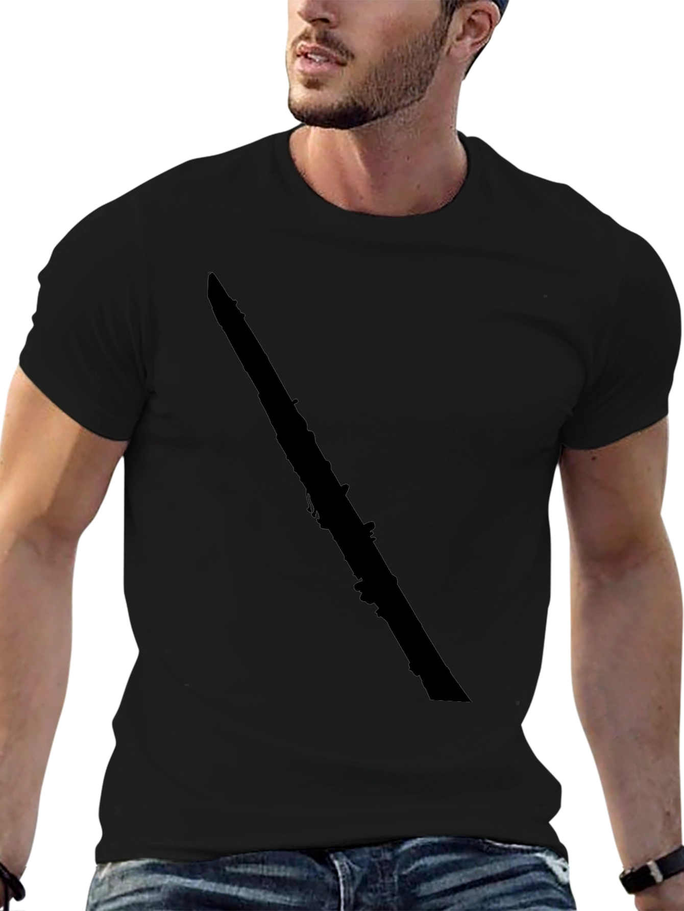 Black Clarinet Graphic Tee - Musician Style