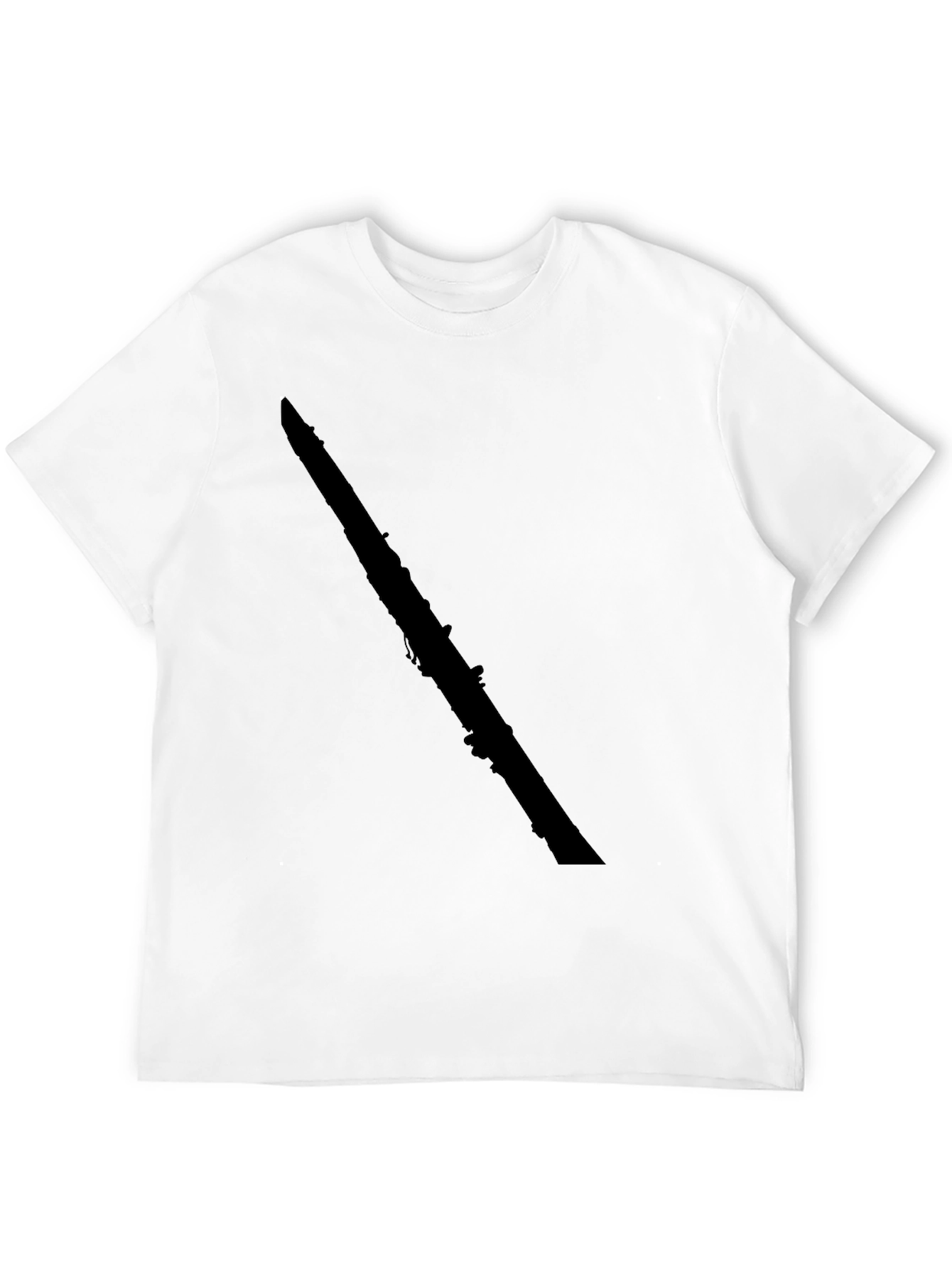 Black Clarinet Graphic Tee - Musician Style