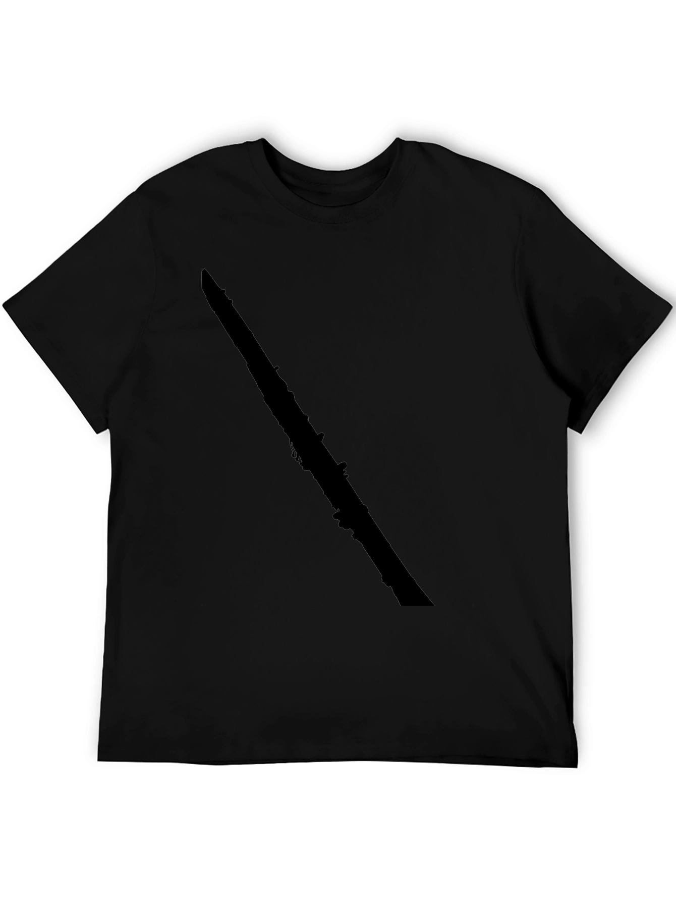 Black Clarinet Graphic Tee - Musician Style