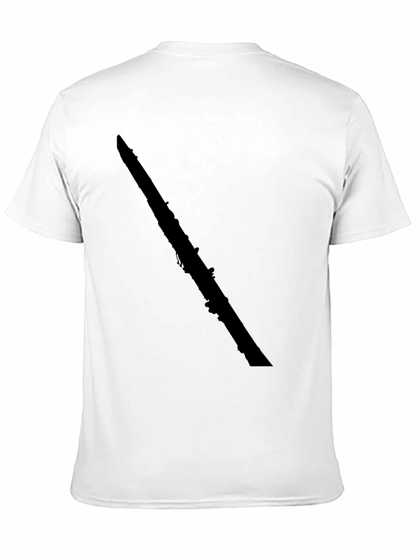 Black Clarinet Graphic Tee - Musician Style