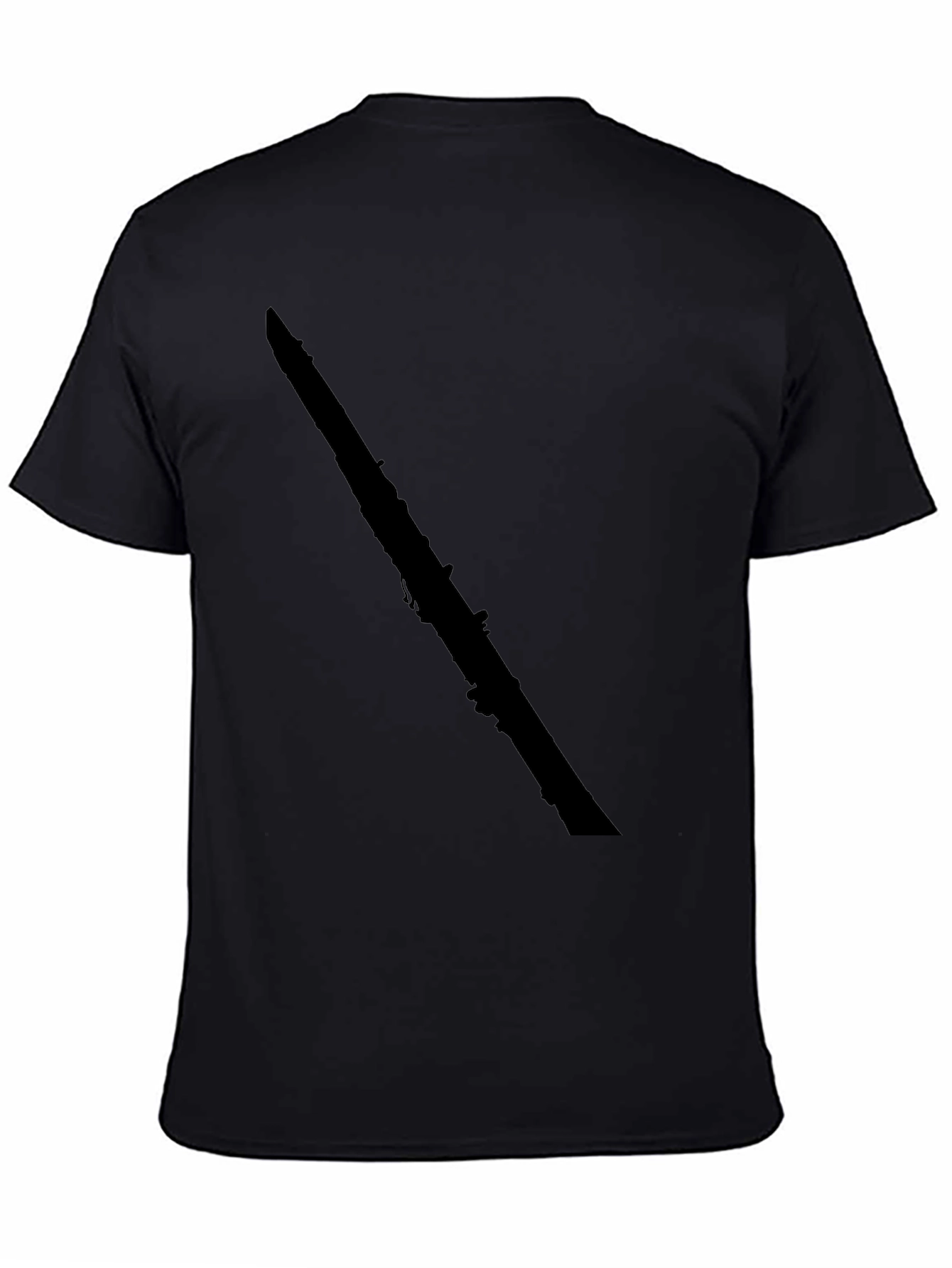 Black Clarinet Graphic Tee - Musician Style