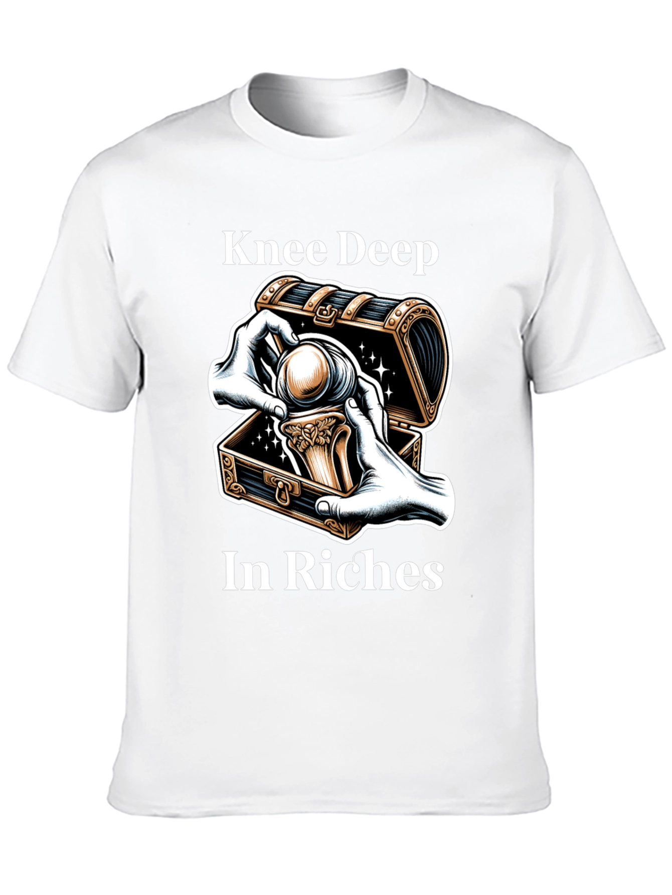 Knee Deep in Riches Black Graphic Tee