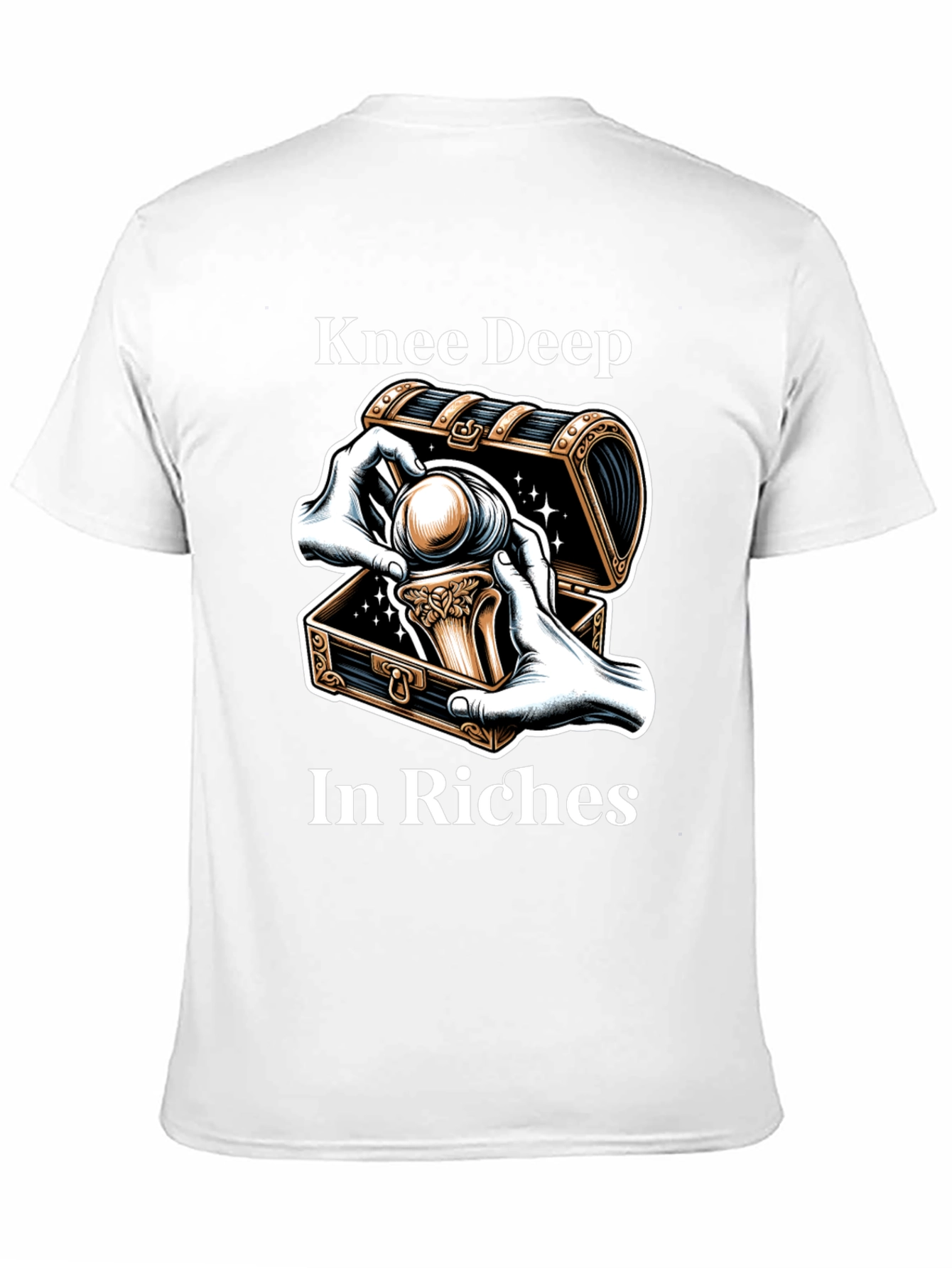 Knee Deep in Riches Black Graphic Tee