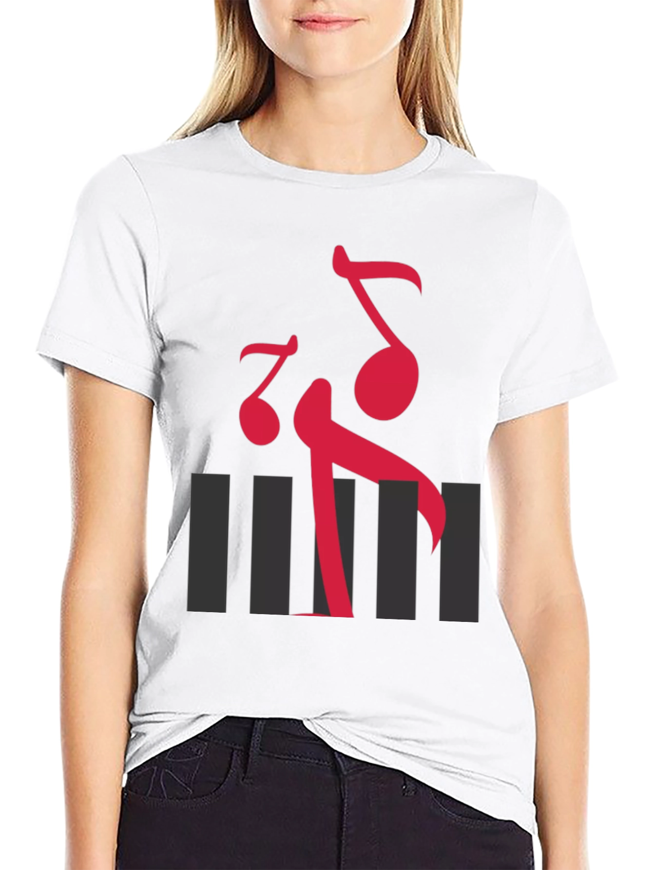 Musical Note Graphic T-Shirt