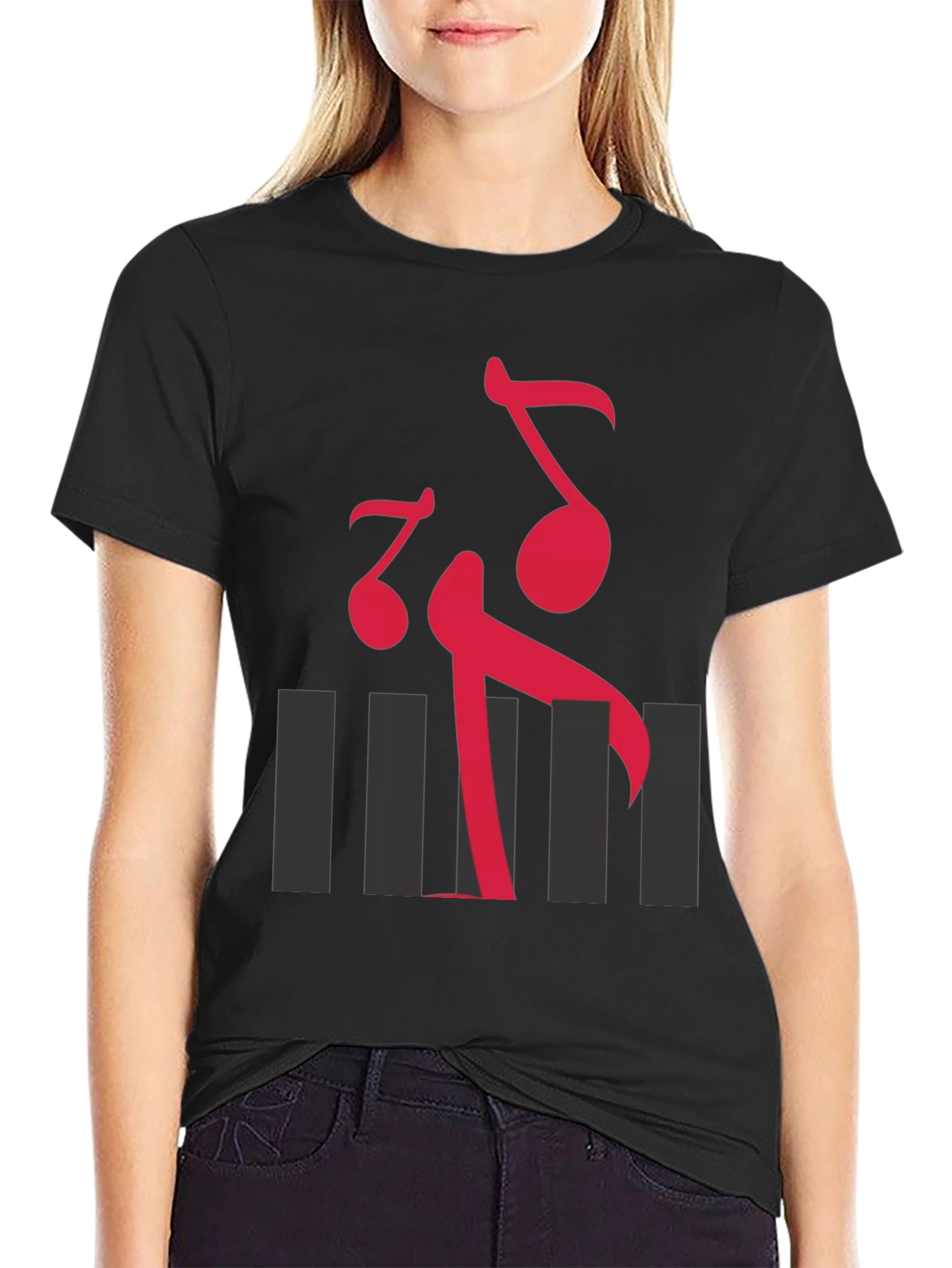 Musical Note Graphic T-Shirt
