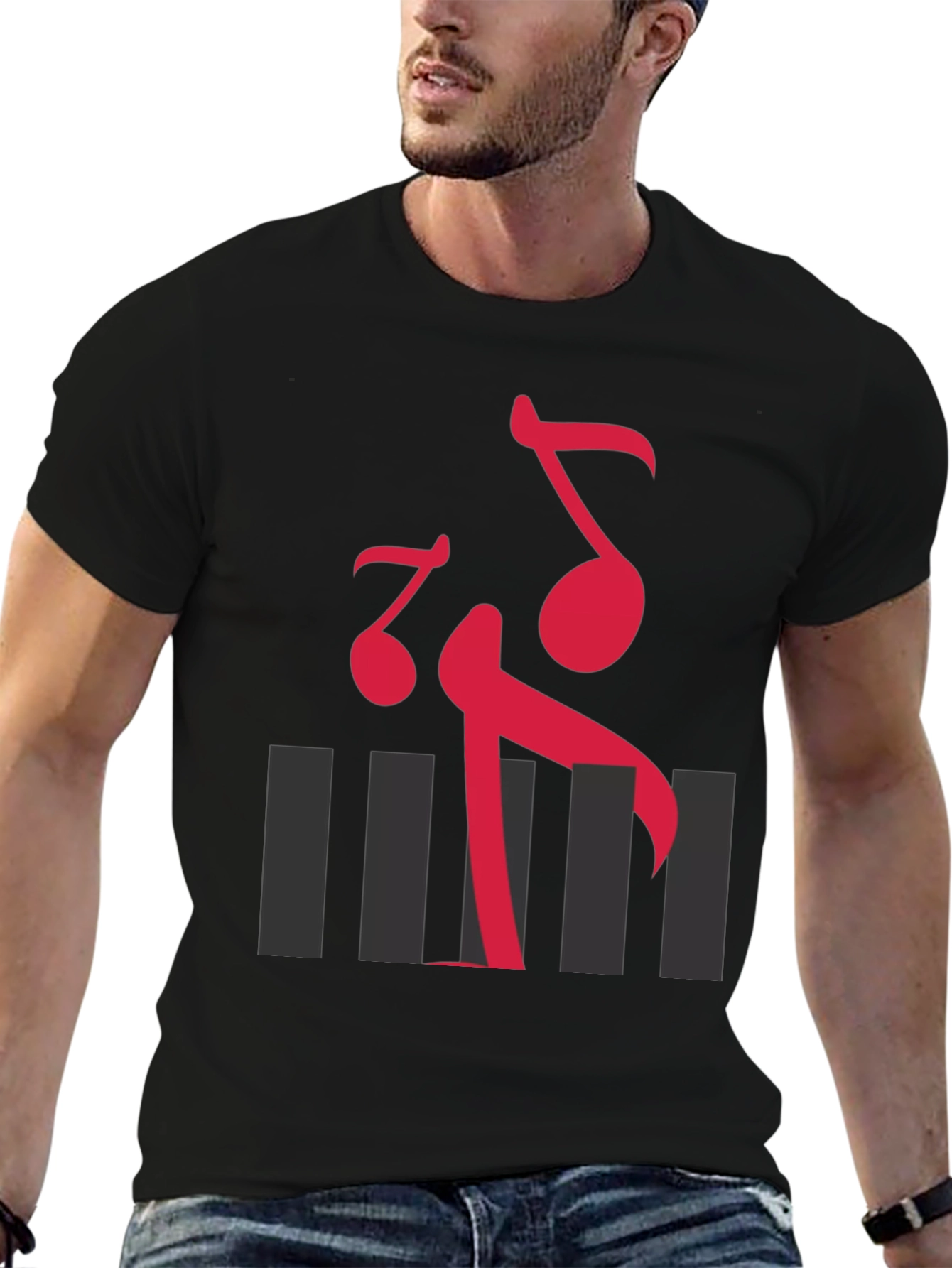 Musical Note Graphic T-Shirt