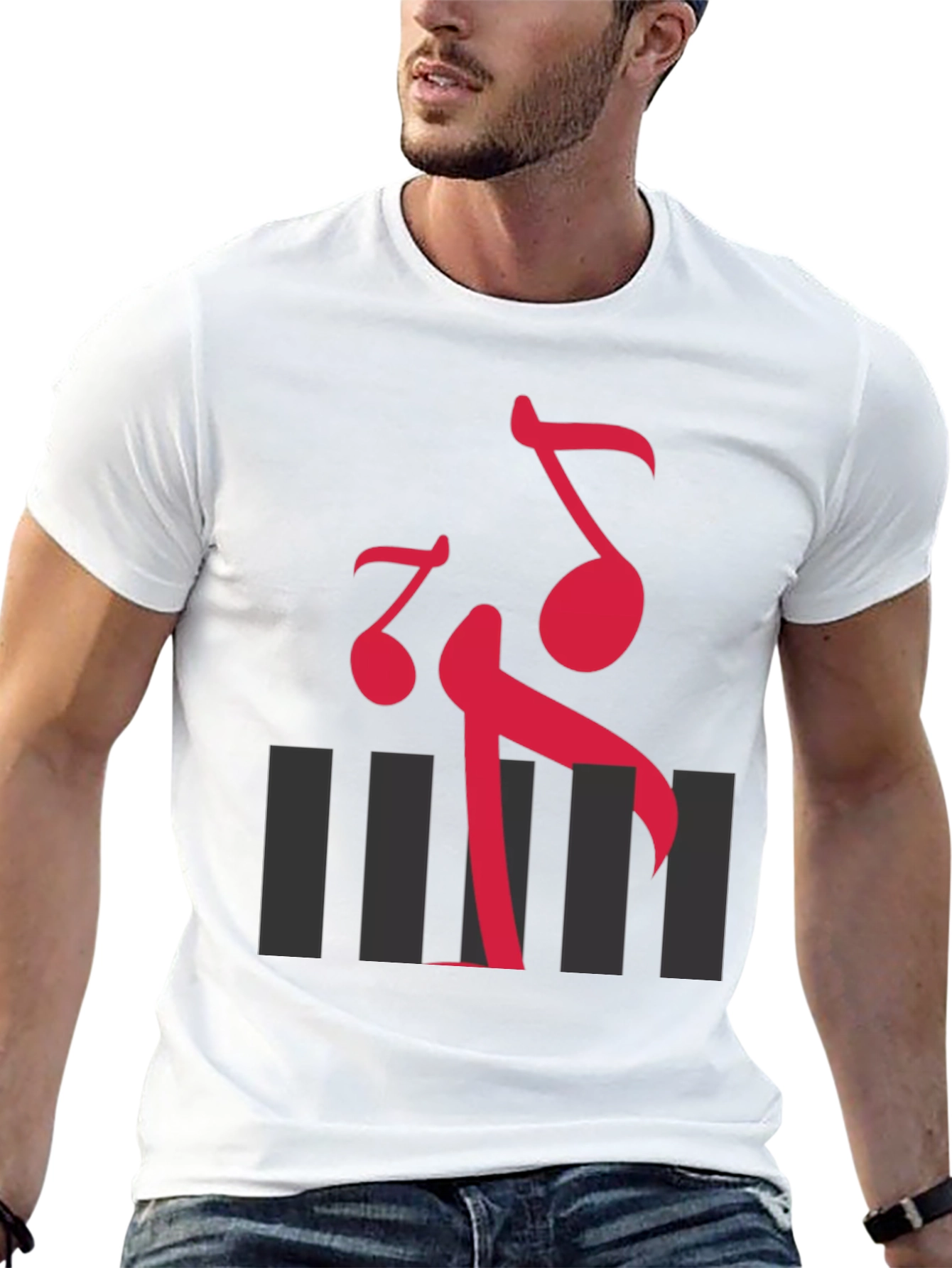 Musical Note Graphic T-Shirt
