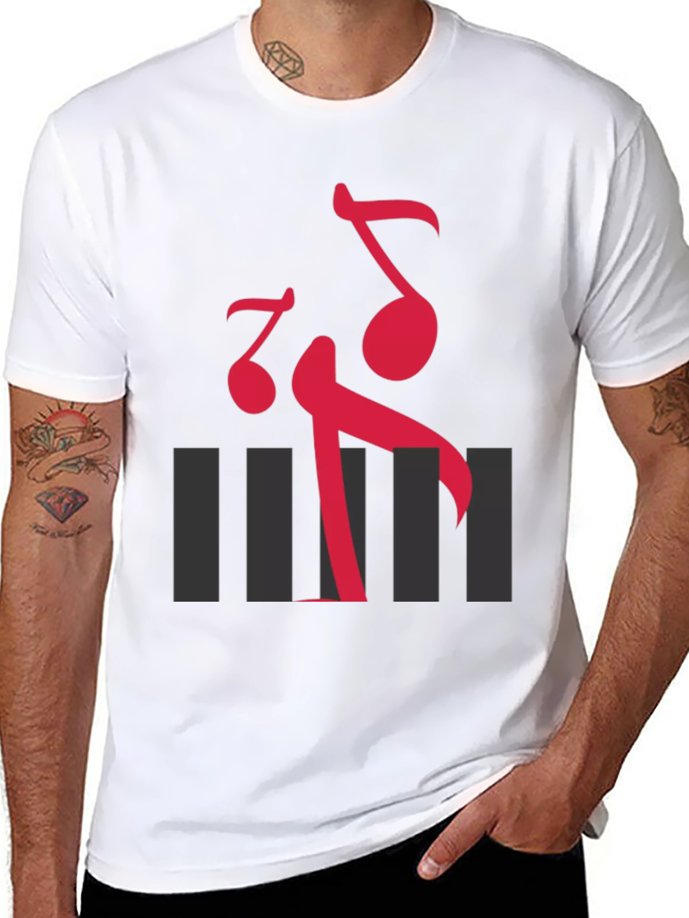 Musical Note Graphic T-Shirt