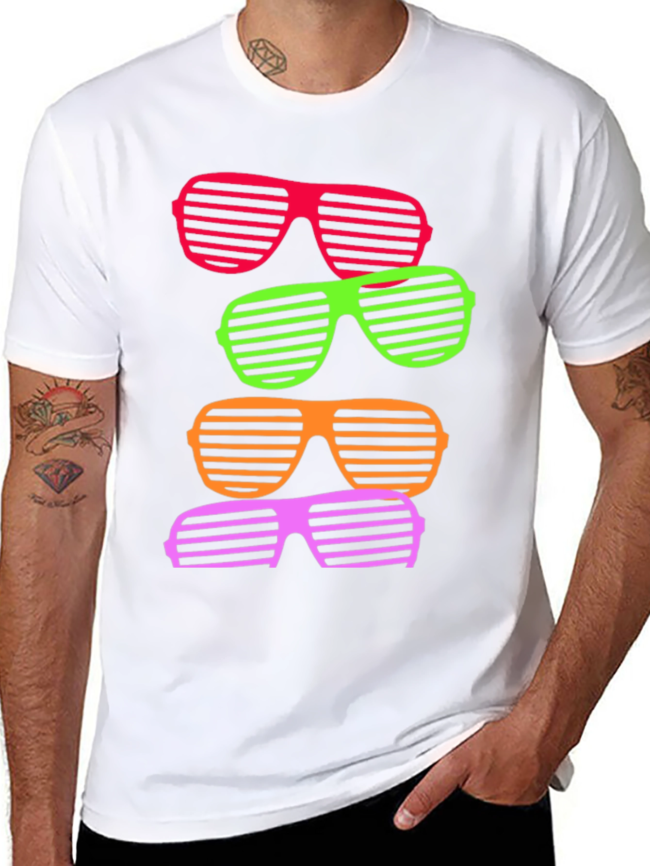 Retro Sunglasses T-Shirt - Funky Design