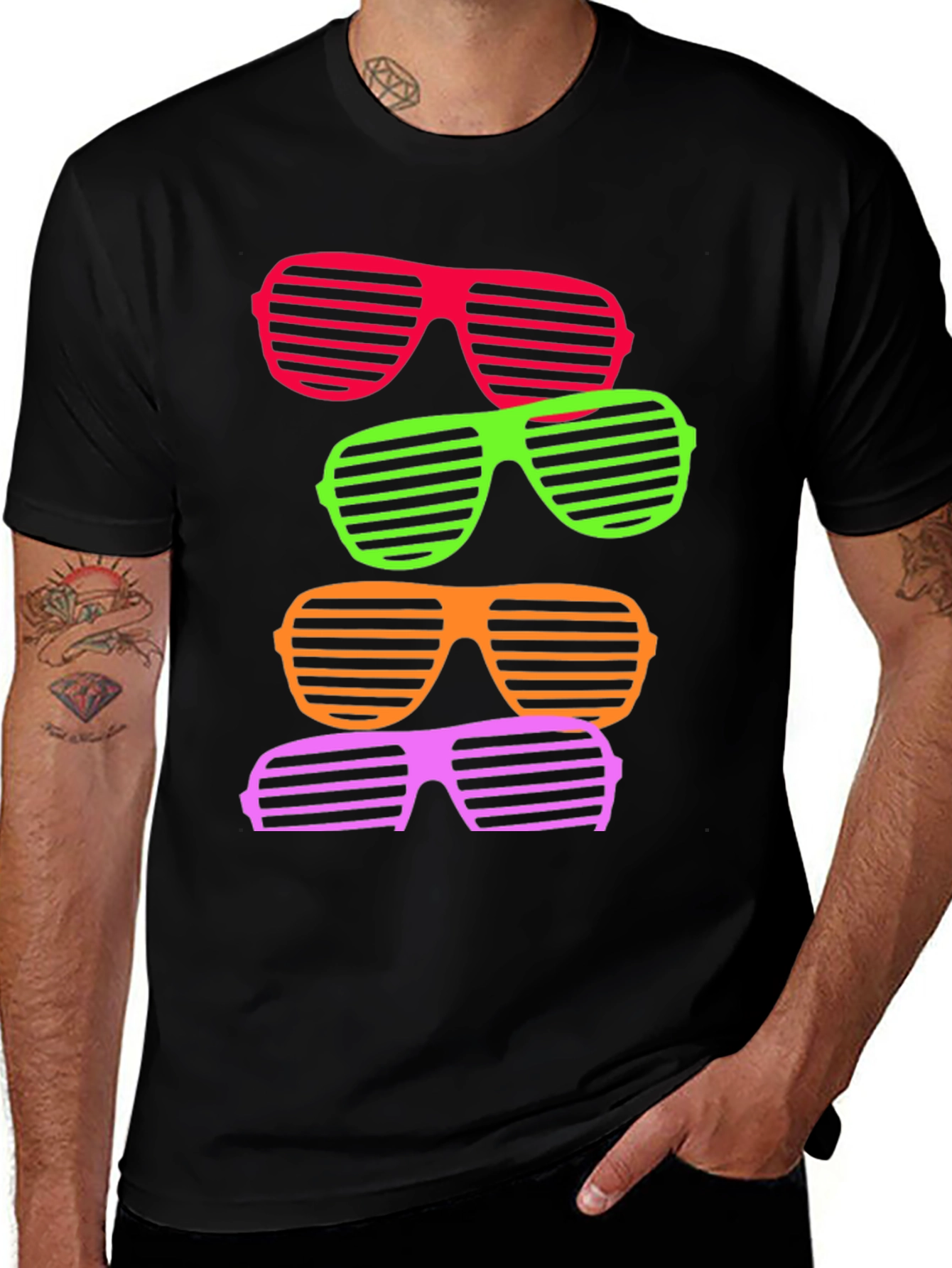 Retro Sunglasses T-Shirt - Funky Design