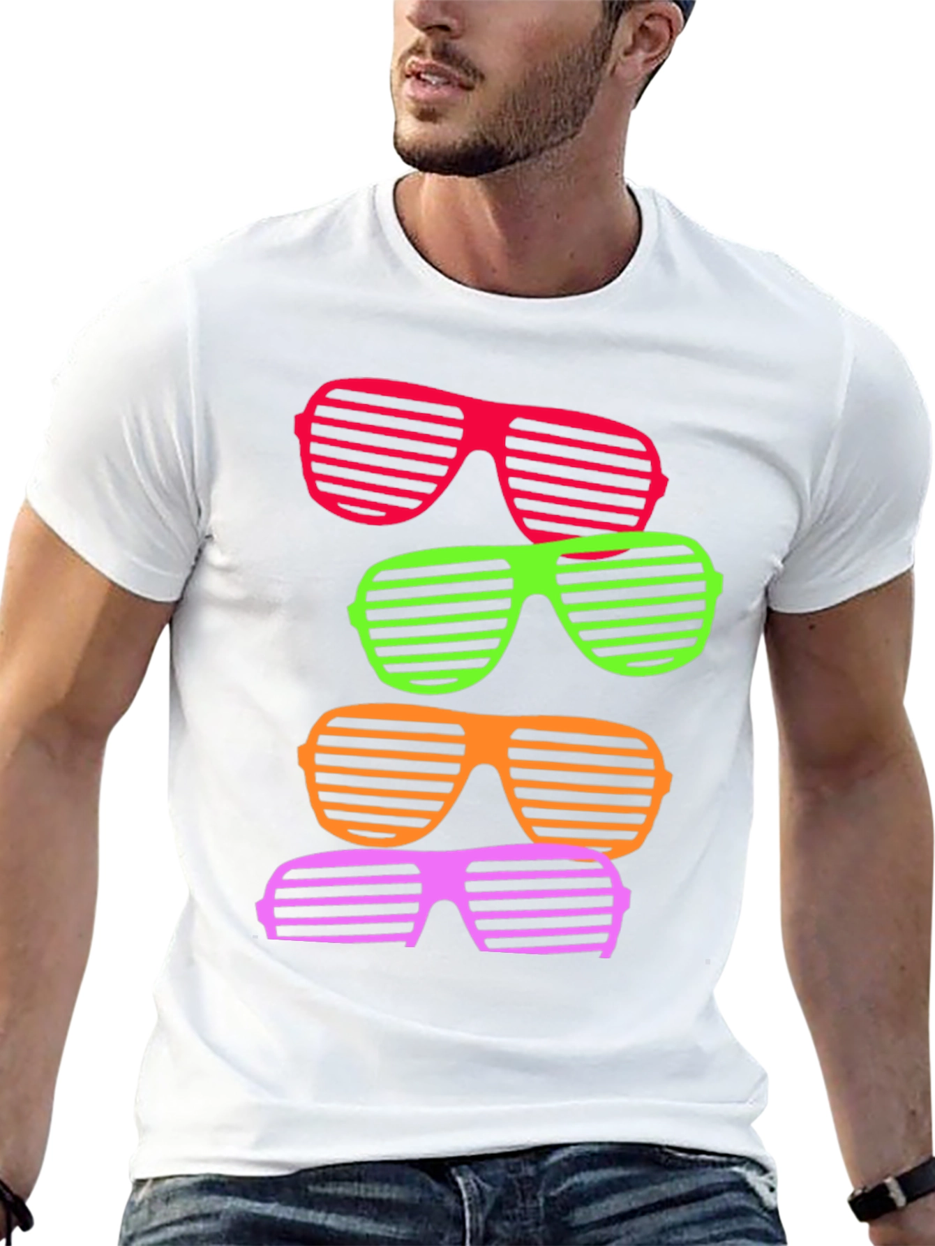 Retro Sunglasses T-Shirt - Funky Design