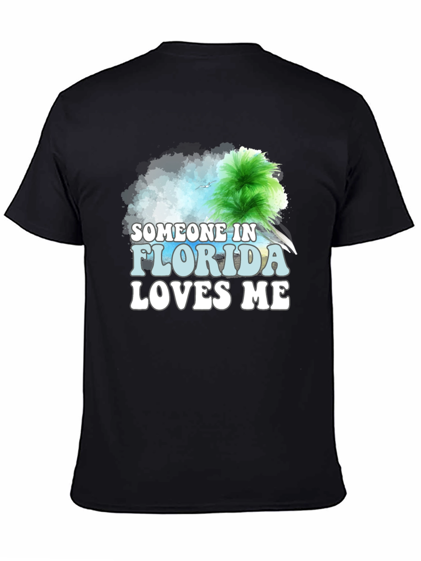 Someone in Florida Loves Me Black T-Shirt