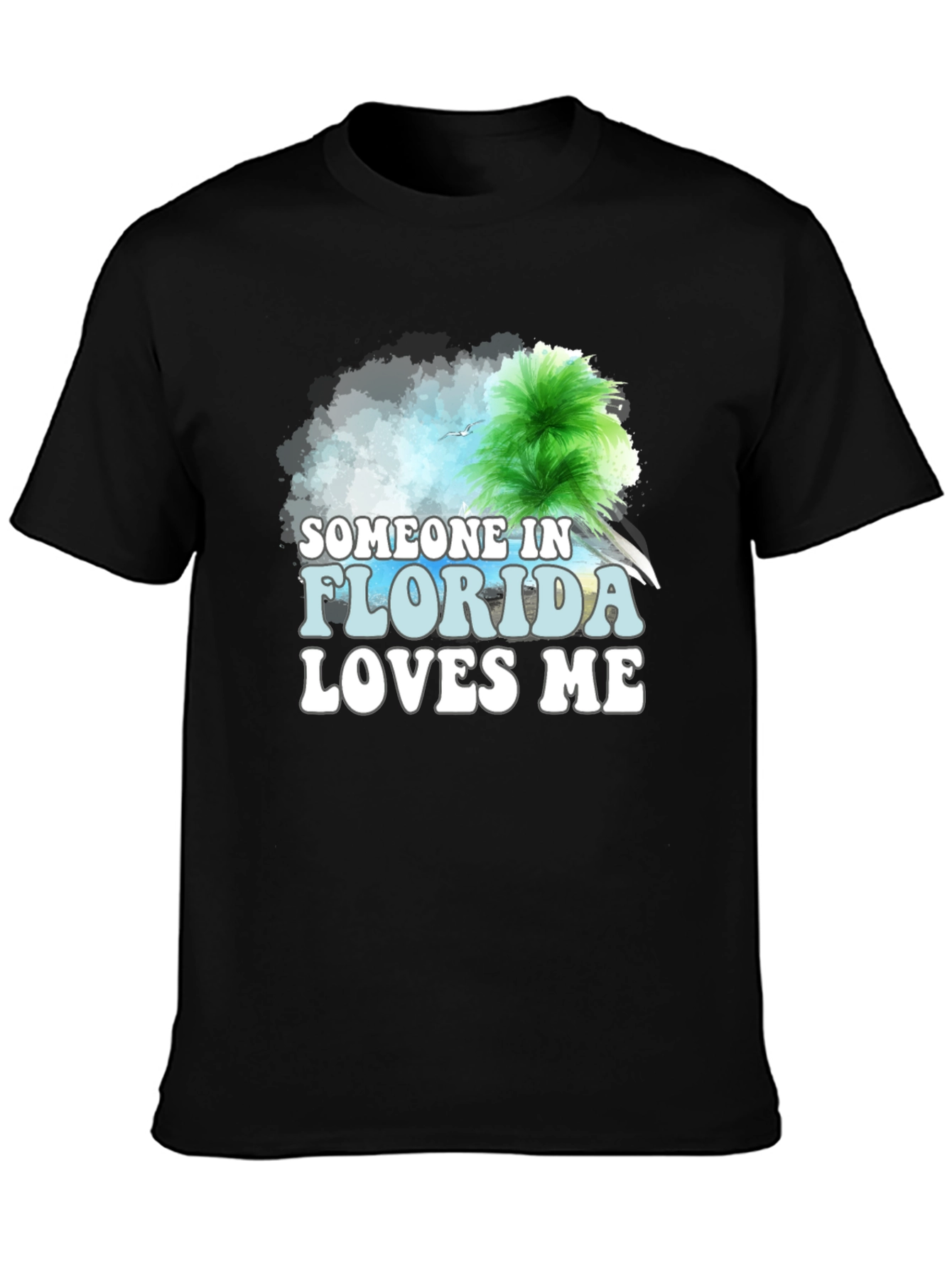 Someone in Florida Loves Me Black T-Shirt