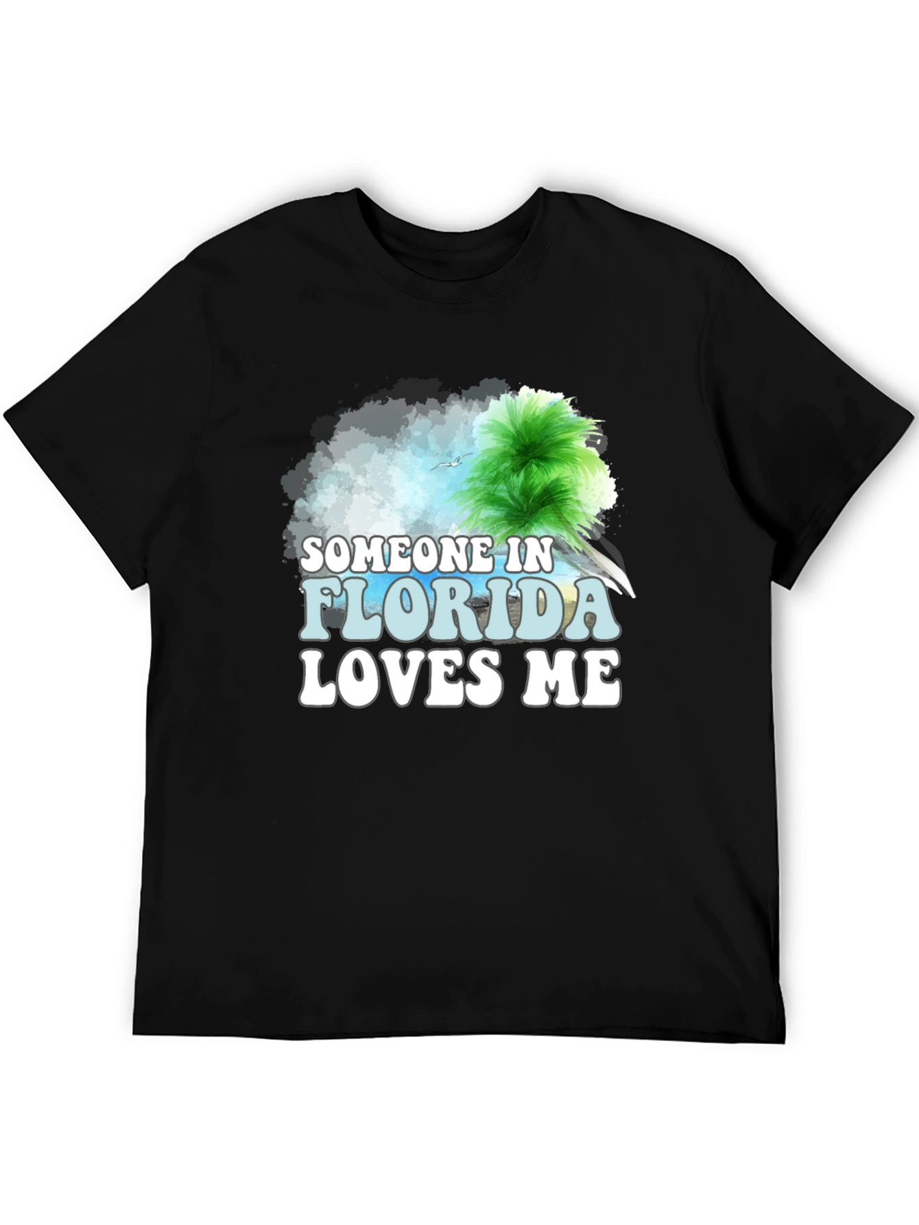 Someone in Florida Loves Me Black T-Shirt
