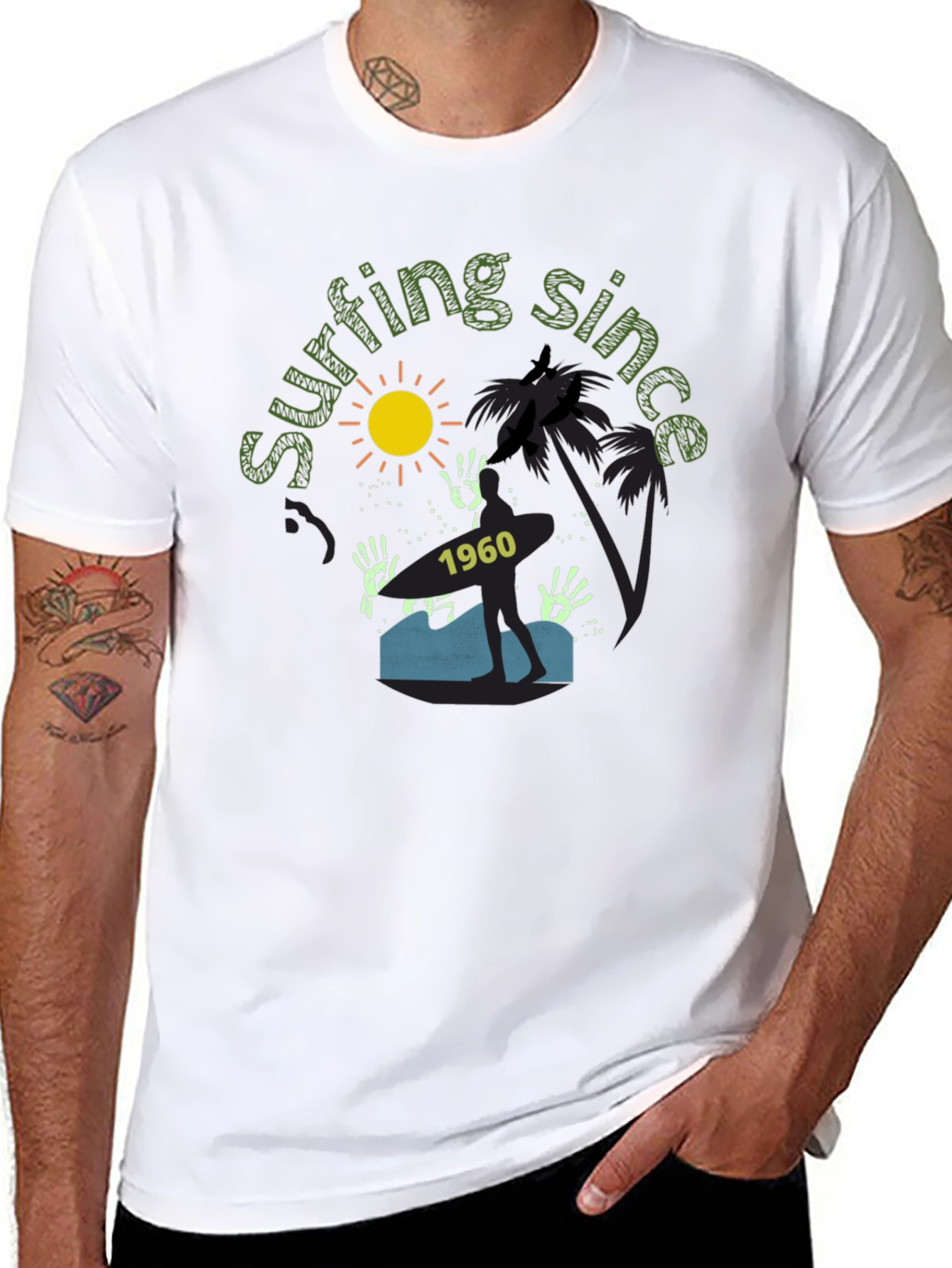 Surfing Since 1960 Graphic Tee - Tropical Vibe