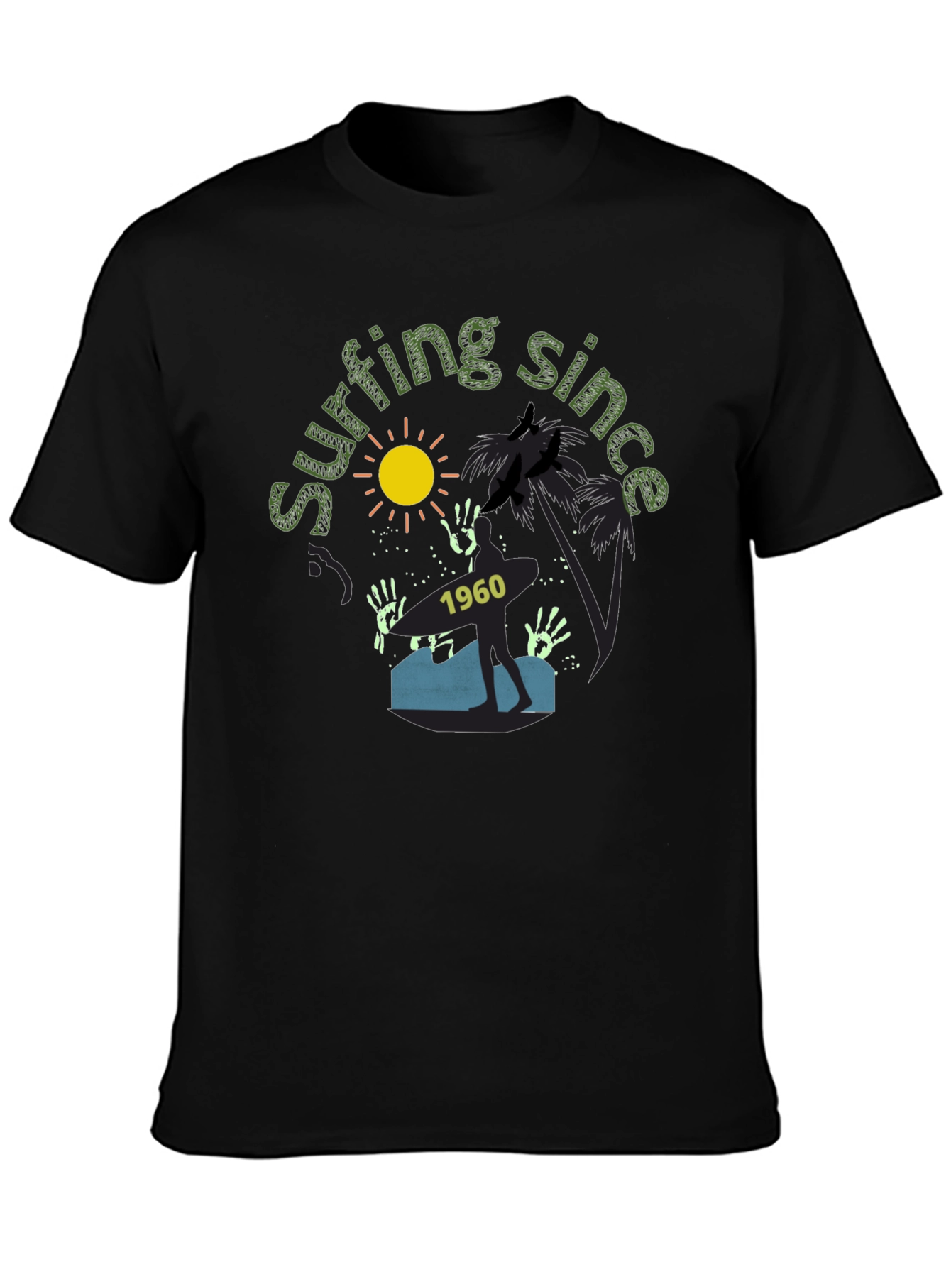 Surfing Since 1960 Graphic Tee - Tropical Vibe