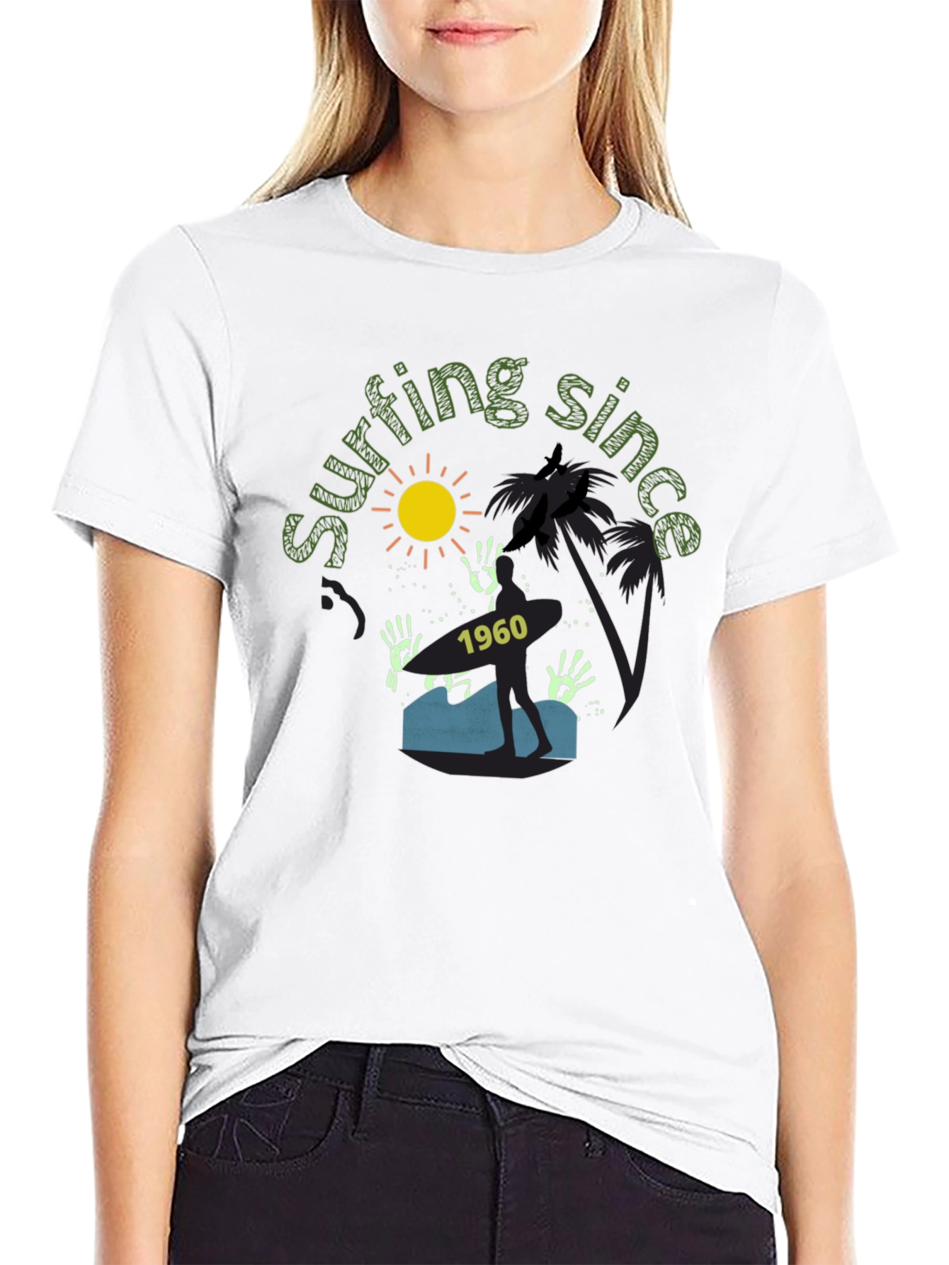 Surfing Since 1960 Graphic Tee - Tropical Vibe