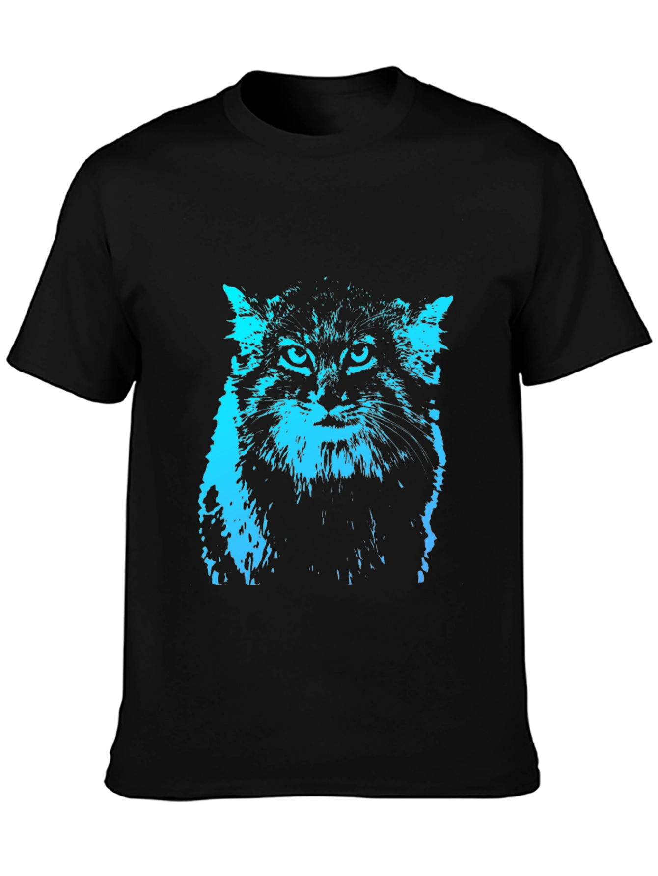 Cool Cat Graphic Tee - Black T-Shirt