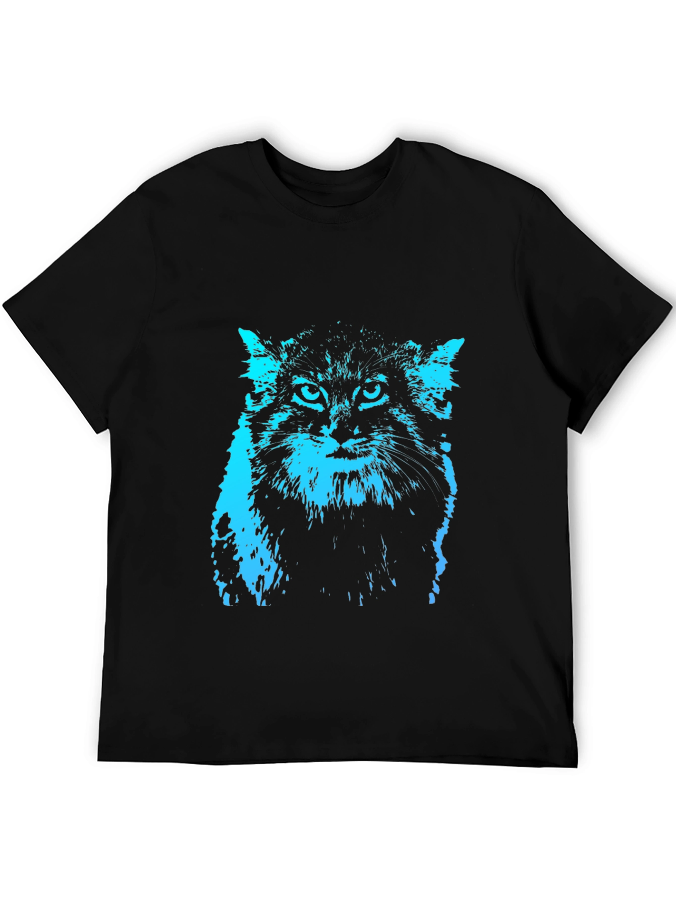 Cool Cat Graphic Tee - Black T-Shirt