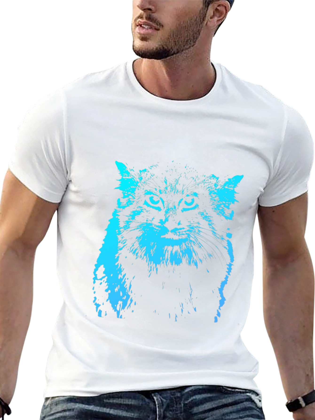 Cool Cat Graphic Tee - Black T-Shirt