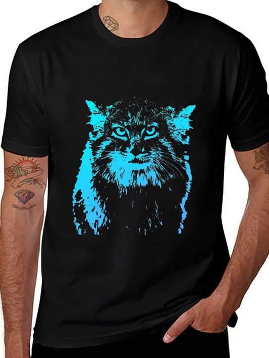 Cool Cat Graphic Tee - Black T-Shirt