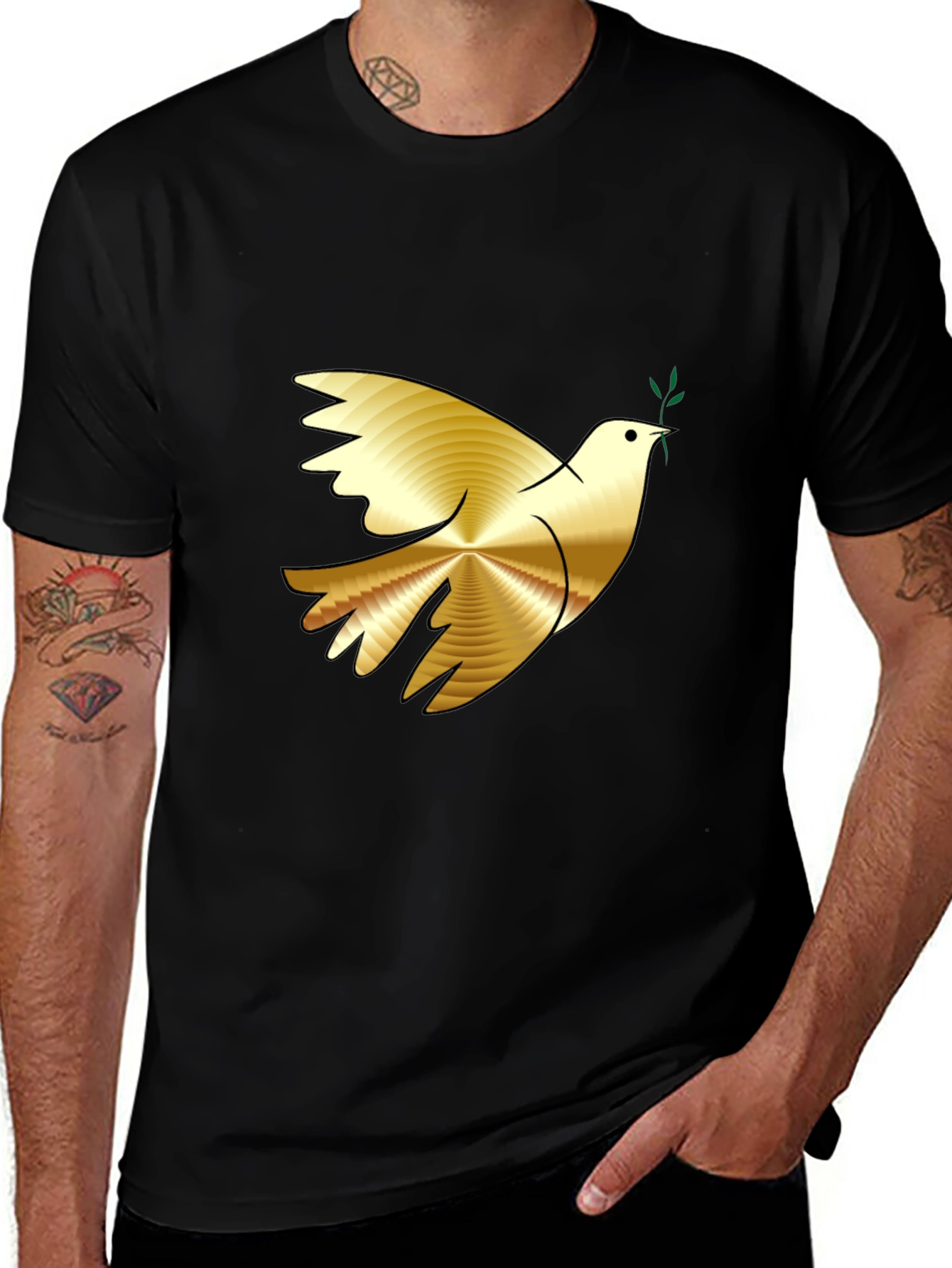 Dove Graphic Tee - Black