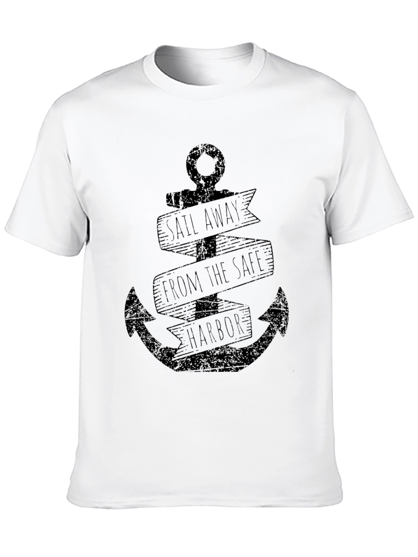 Sail Away Anchor Graphic T-Shirt
