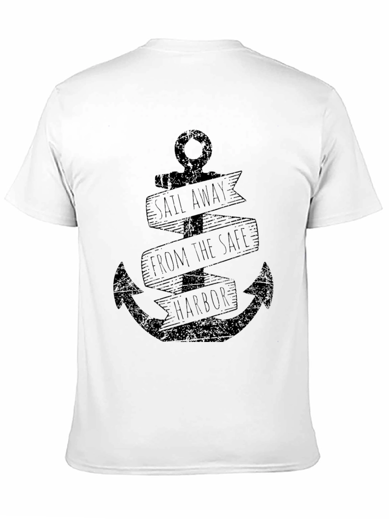 Sail Away Anchor Graphic T-Shirt