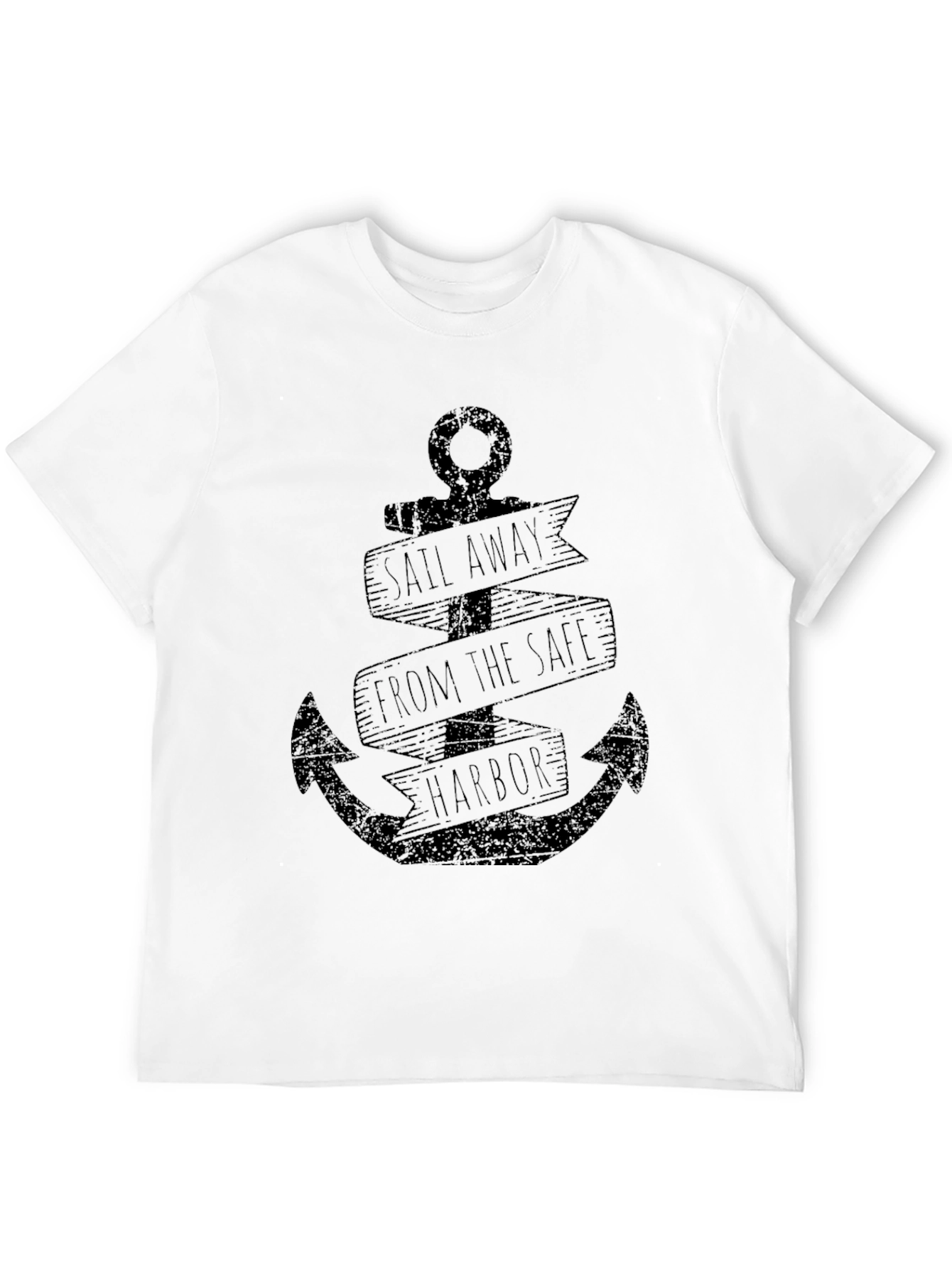 Sail Away Anchor Graphic T-Shirt