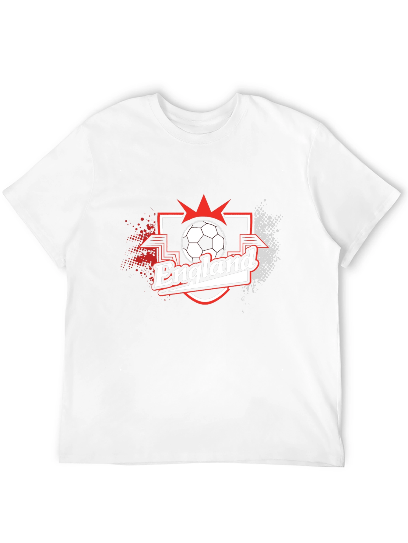 England Soccer Graphic T-Shirt - Black