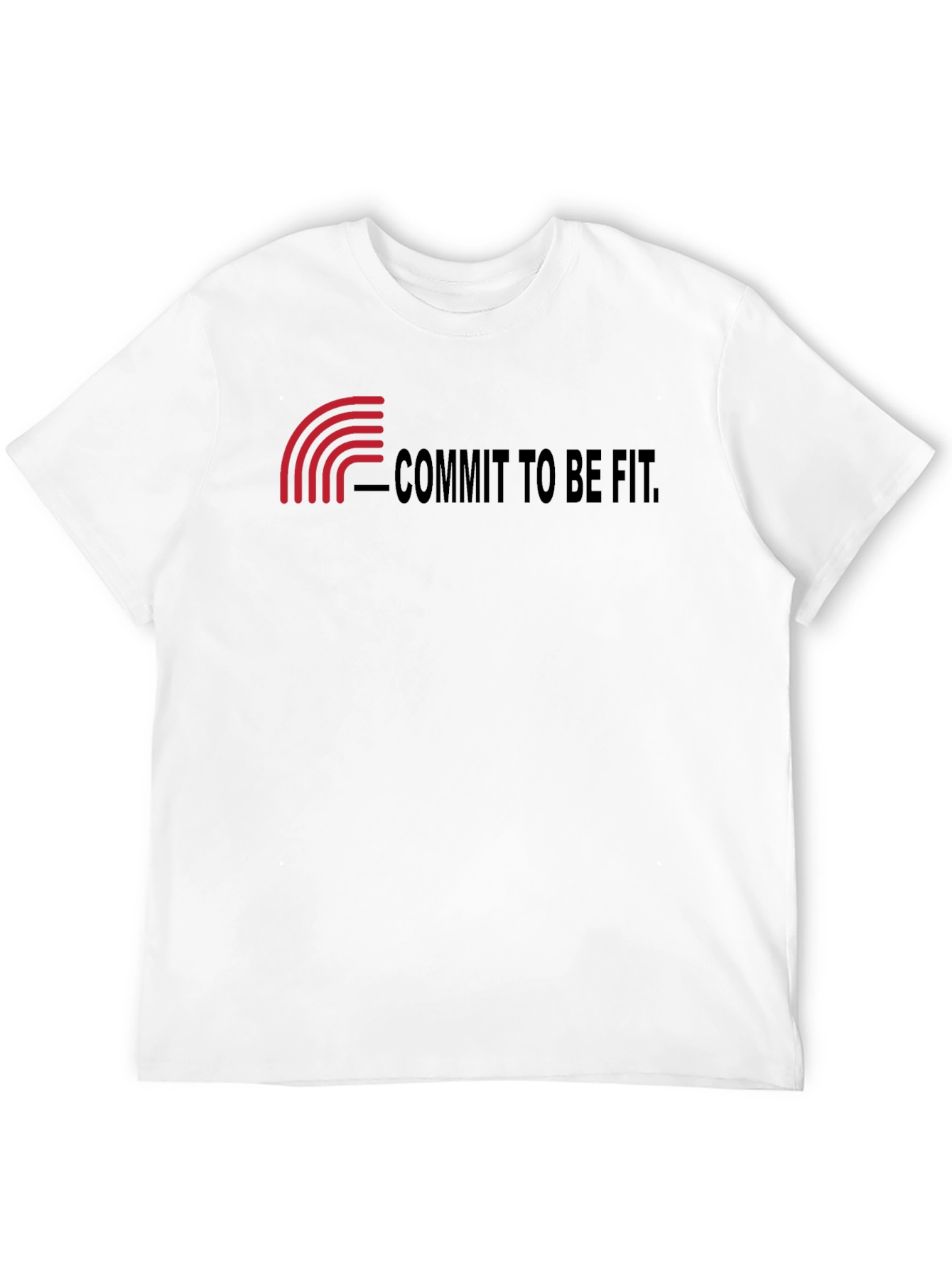 Commit to Be Fit Black T-Shirt